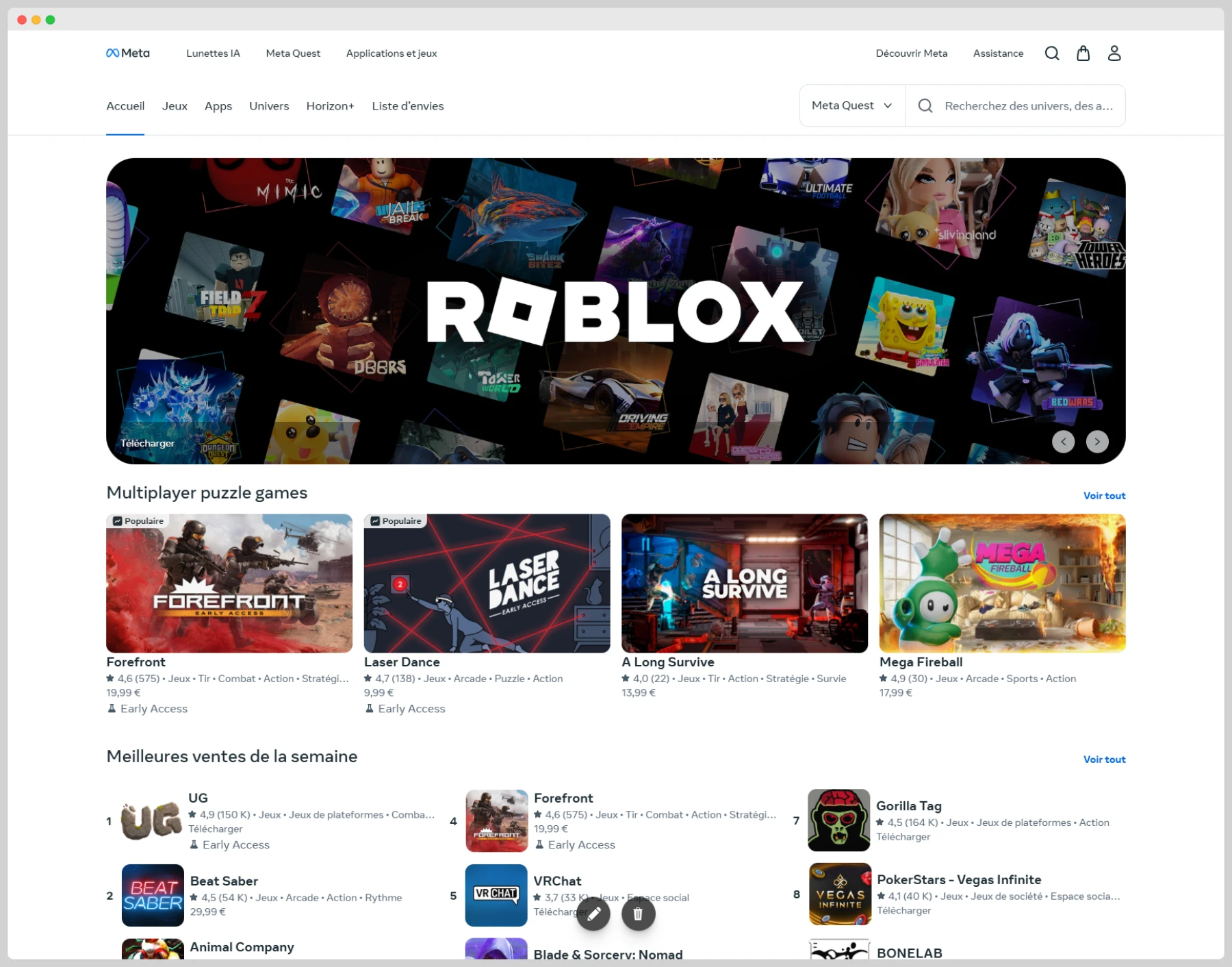 VR Meta Quest VR Meta Quest