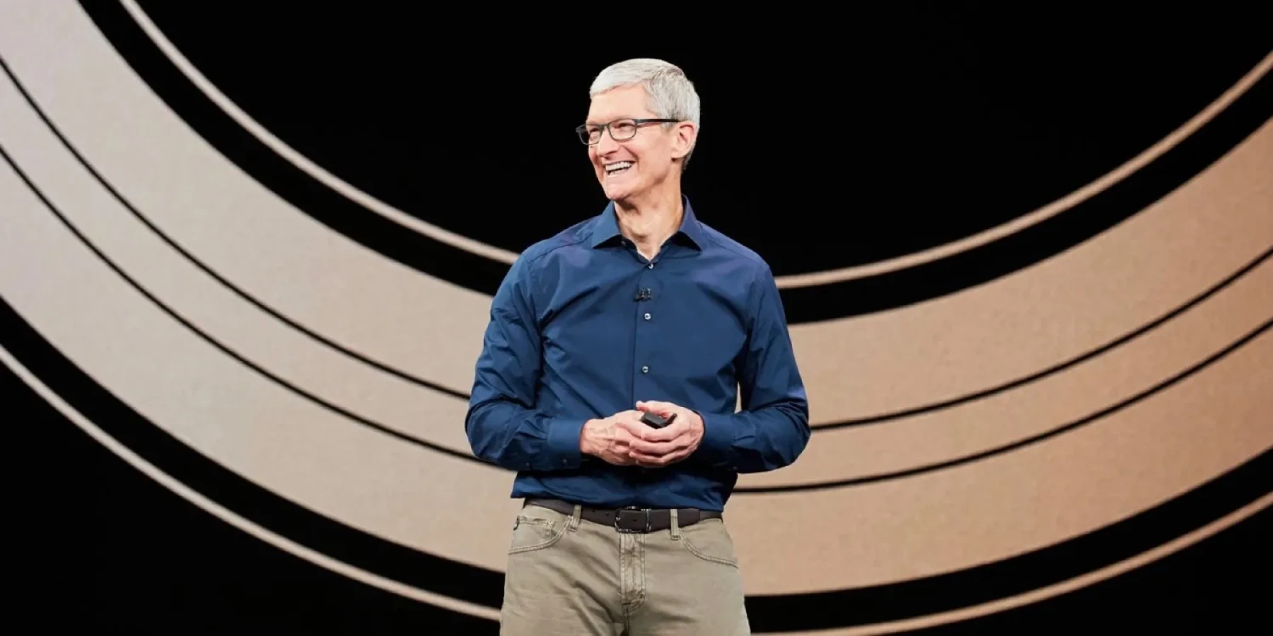 Tim Cook lors d'un Apple Event Tim Cook lors d'un Apple Event