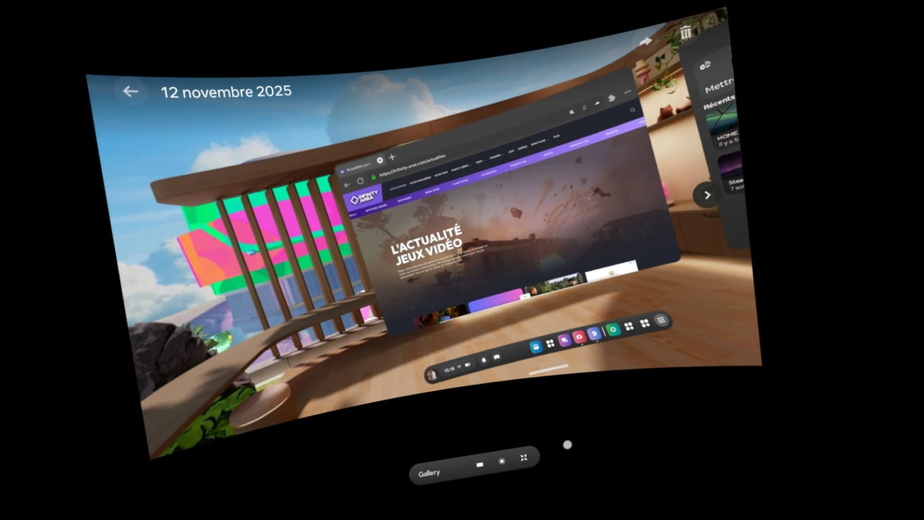 Image d'une immersion VR Image d'une immersion VR