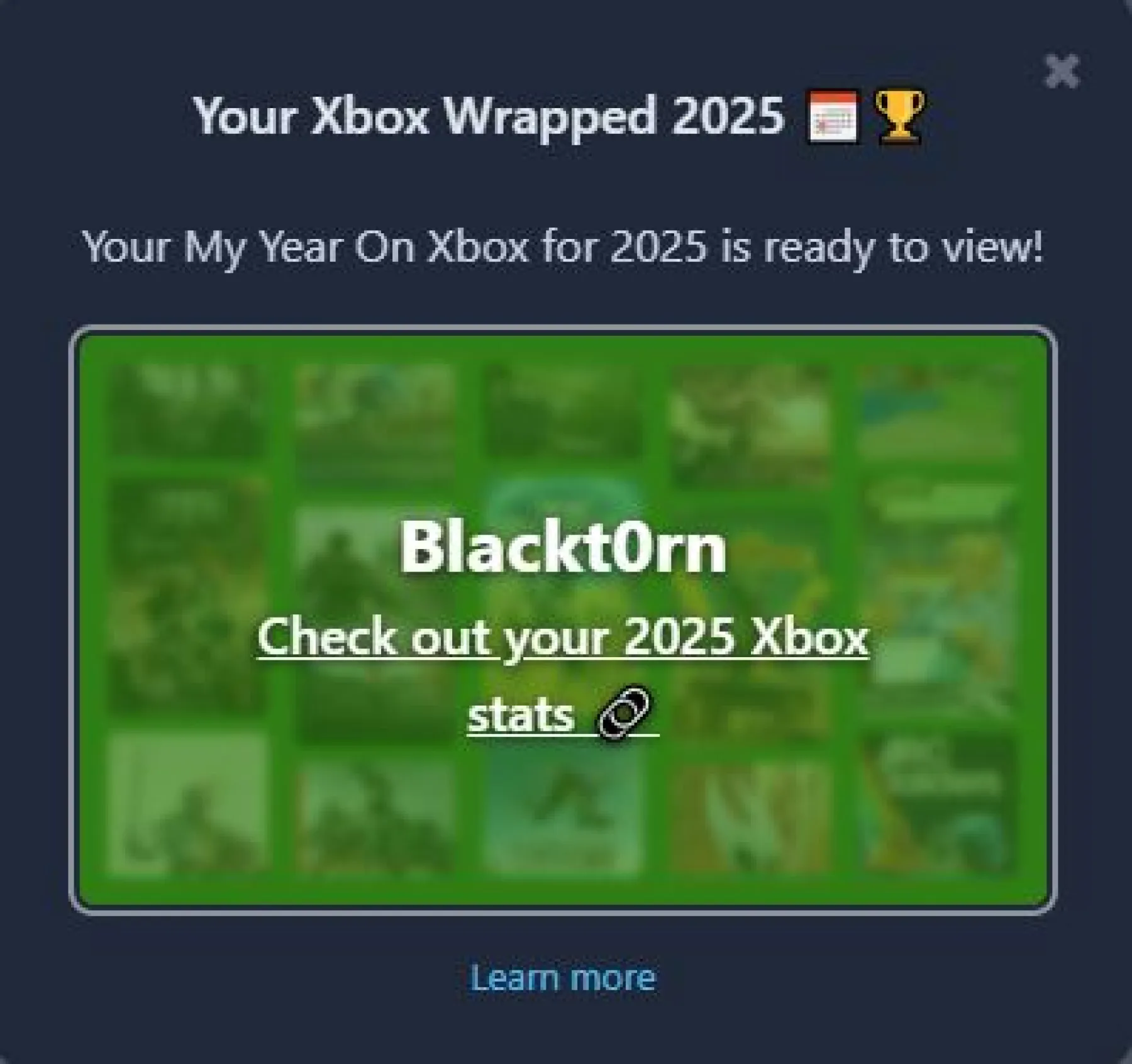 image du Xbox Wrapped trueachievements