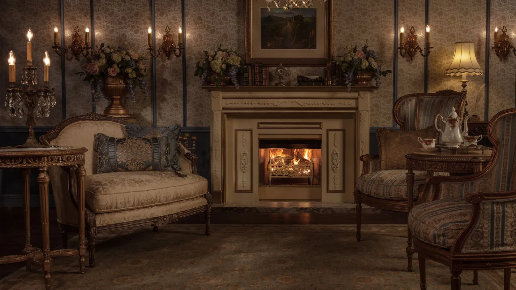 image de La Chronique des Bridgerton - Feu de cheminée Netflix