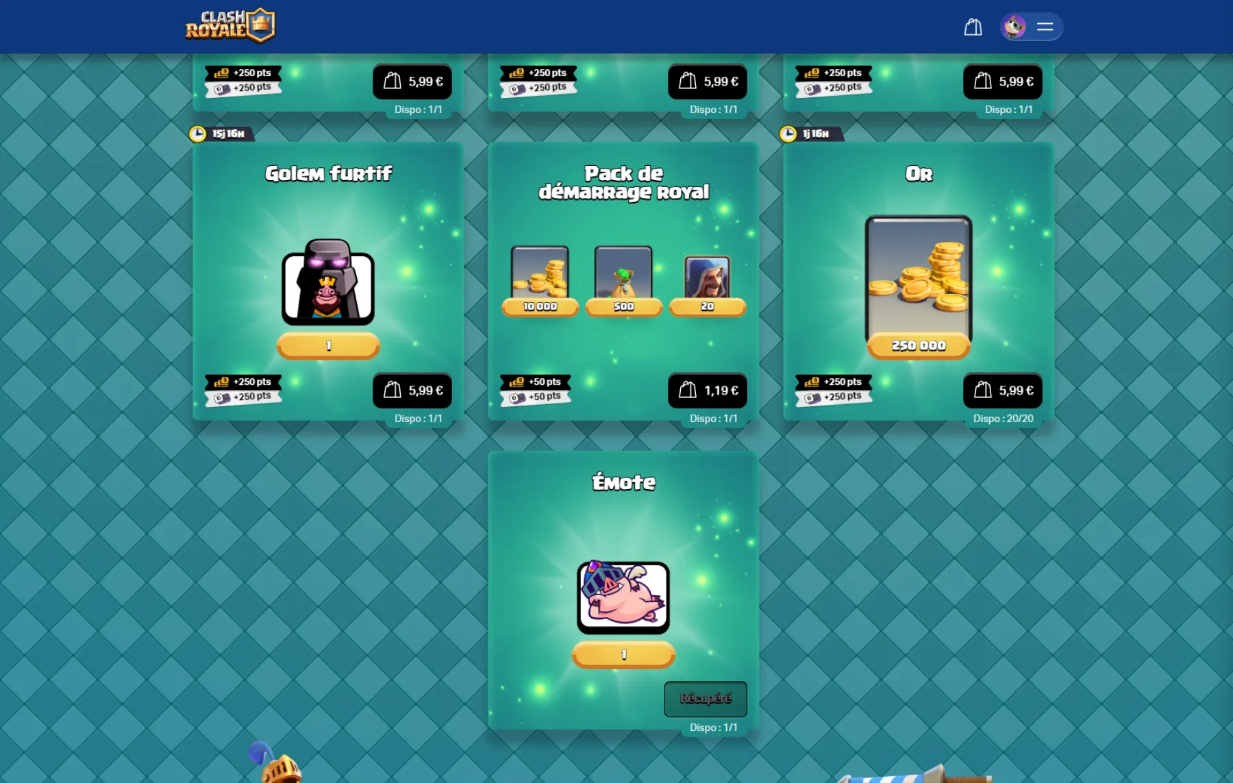 Émote dans le Supercell Store Émote dans le Supercell Store