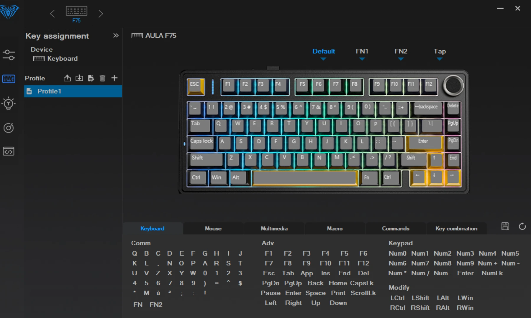  Image logiciel Epomaker x Aula F75