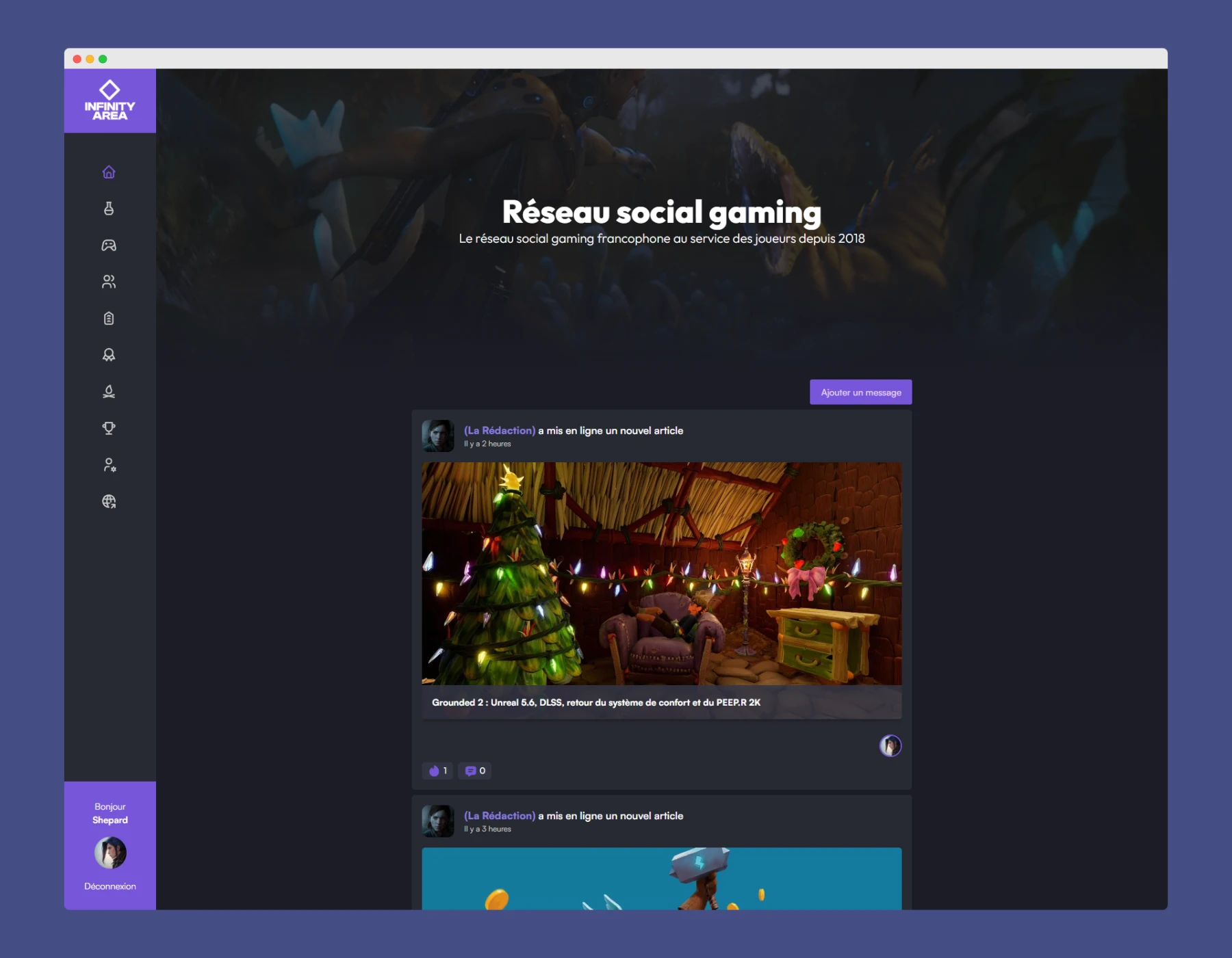 Réseau Social Gaming Réseau Social Gaming