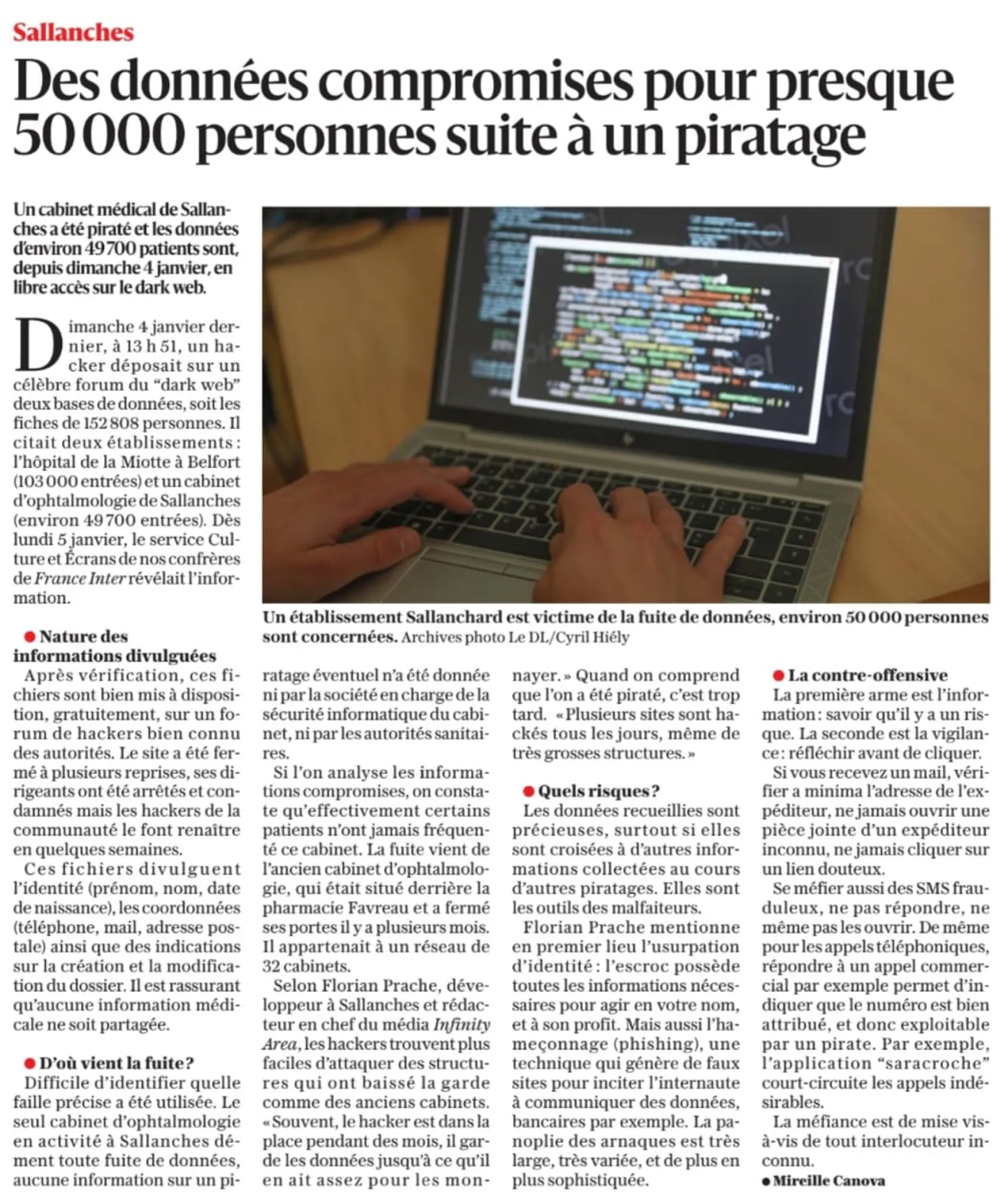 Image dans le Dauphiné papier INFINITY AREA