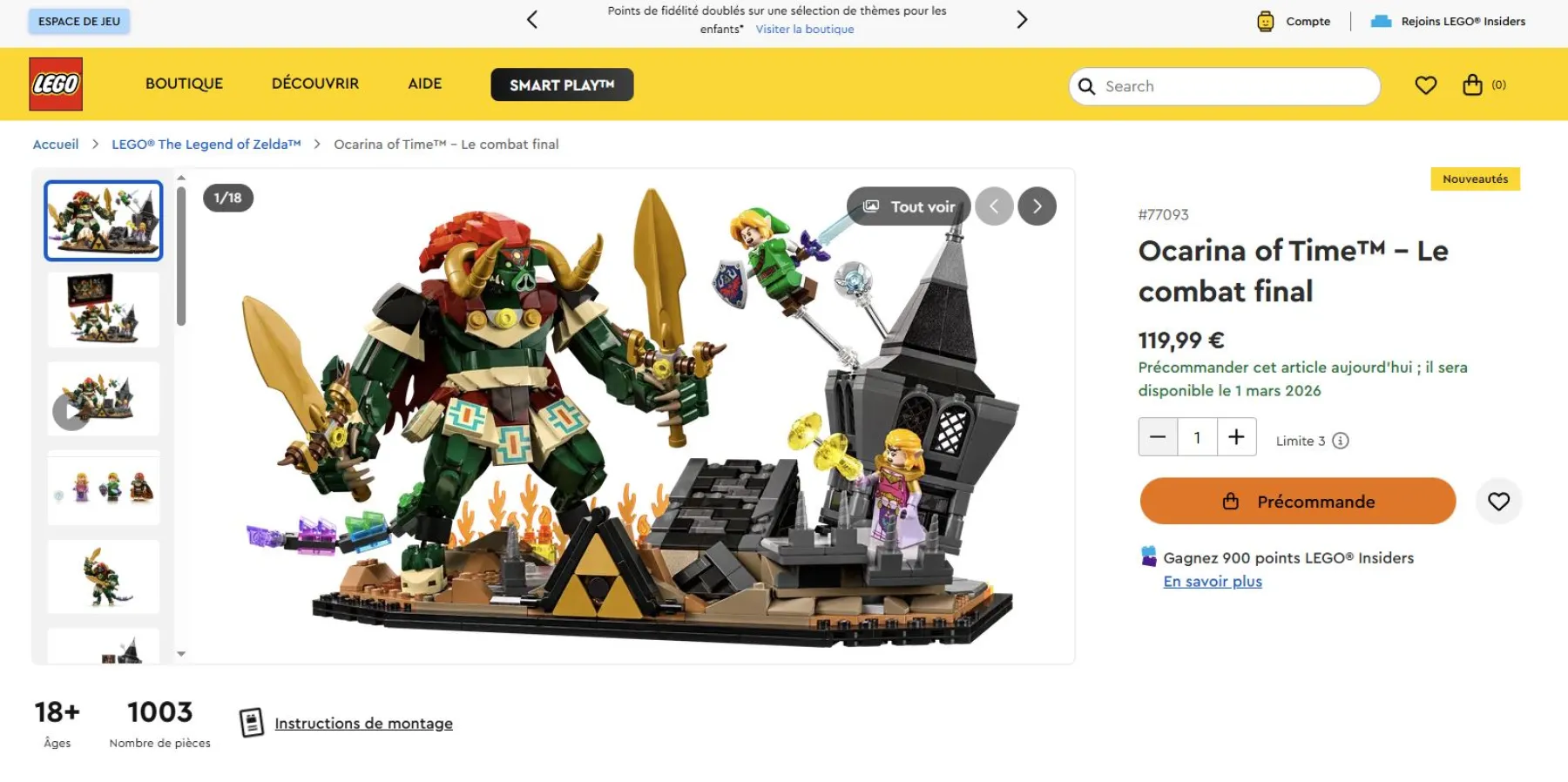 image de LEGO Zelda Ocarina of Time Le combat final