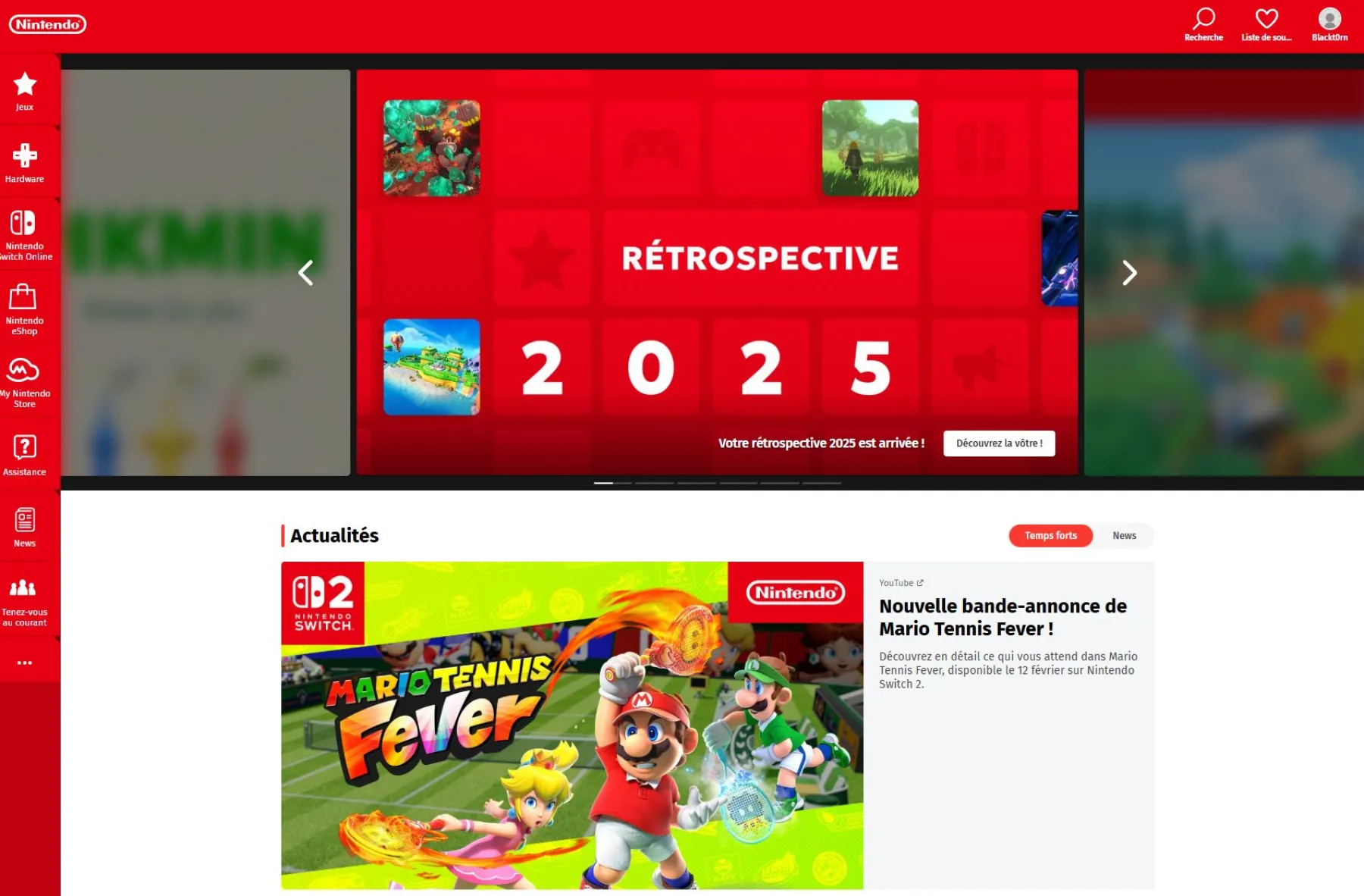 image du portail Nintendo