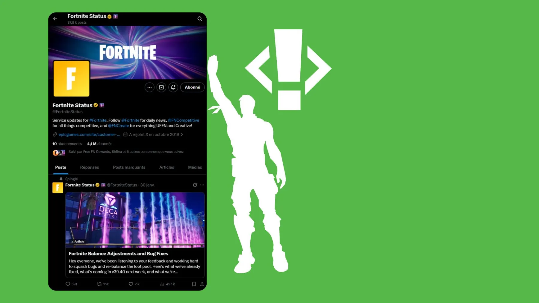 Panne Fortnite Twitter