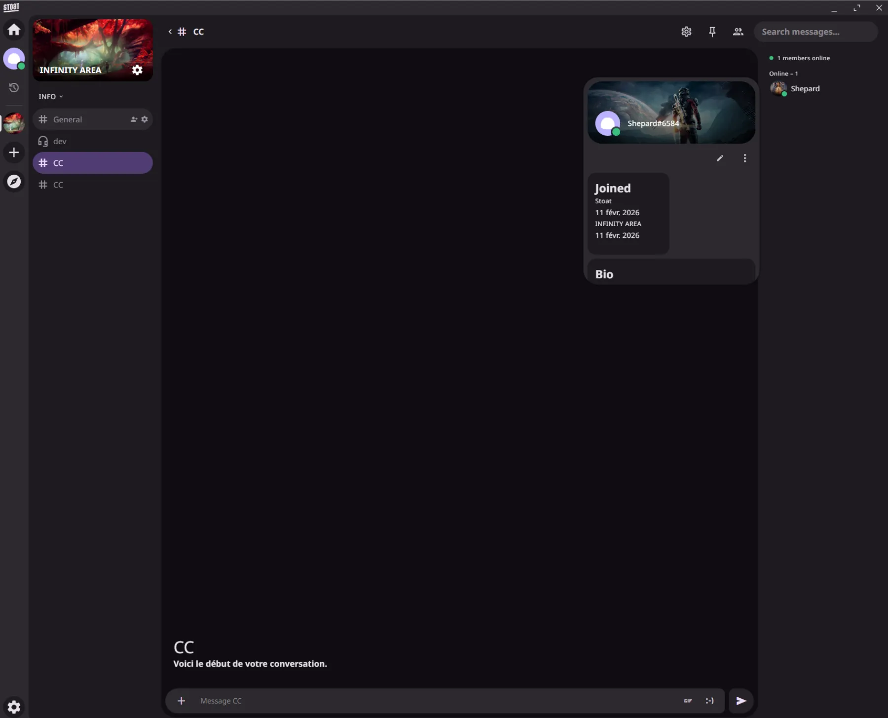 Stoat, l'application alternative a Discord