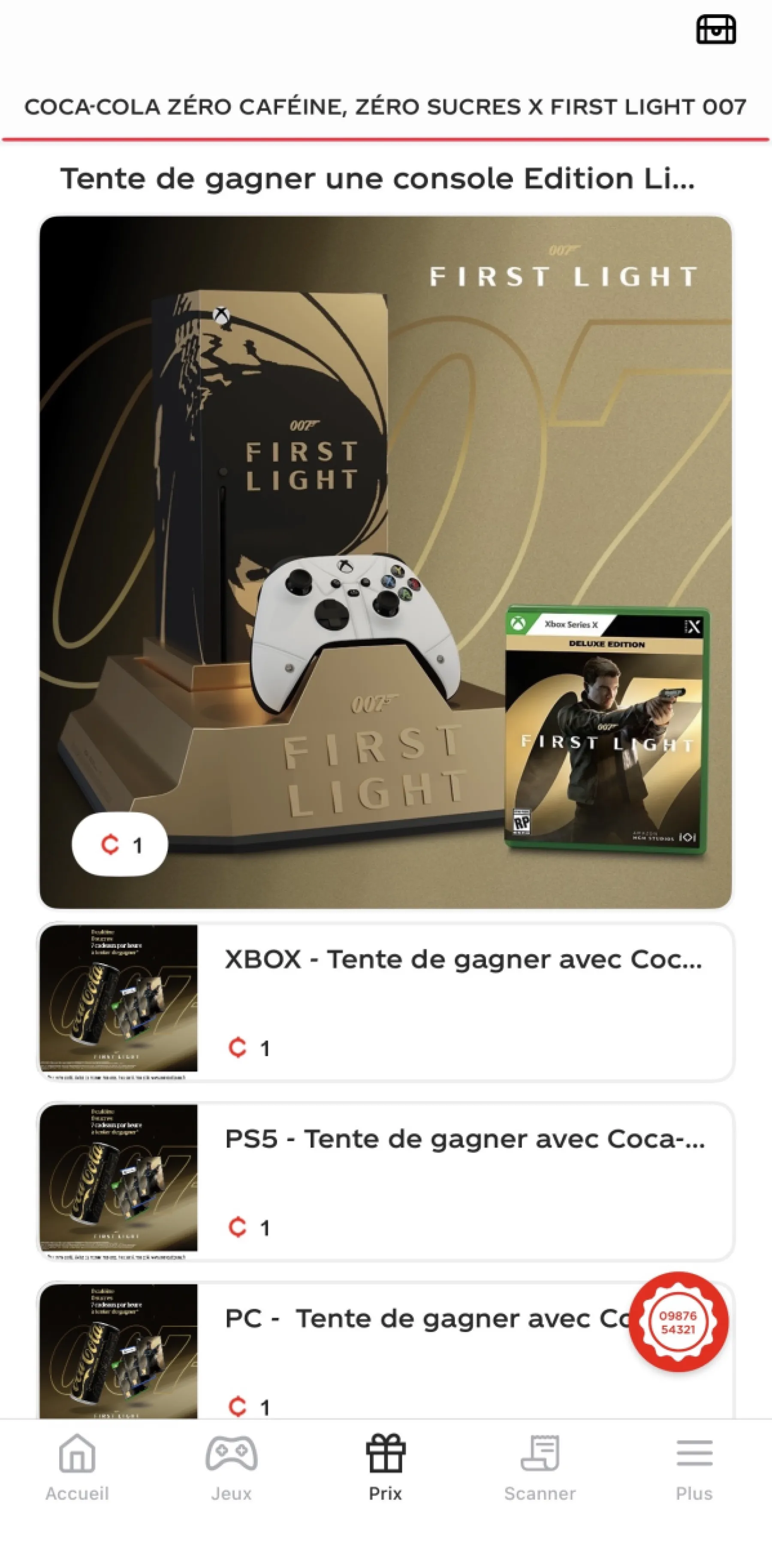 Image de l'opération coca cola x 007 first light