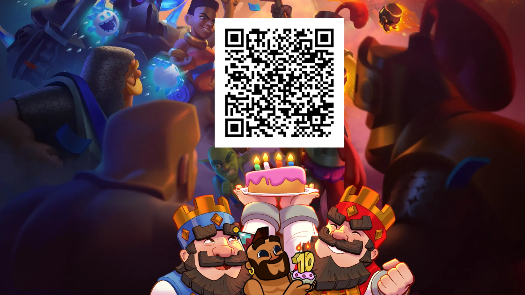 QR Code emote 10 ans Clash Royale
