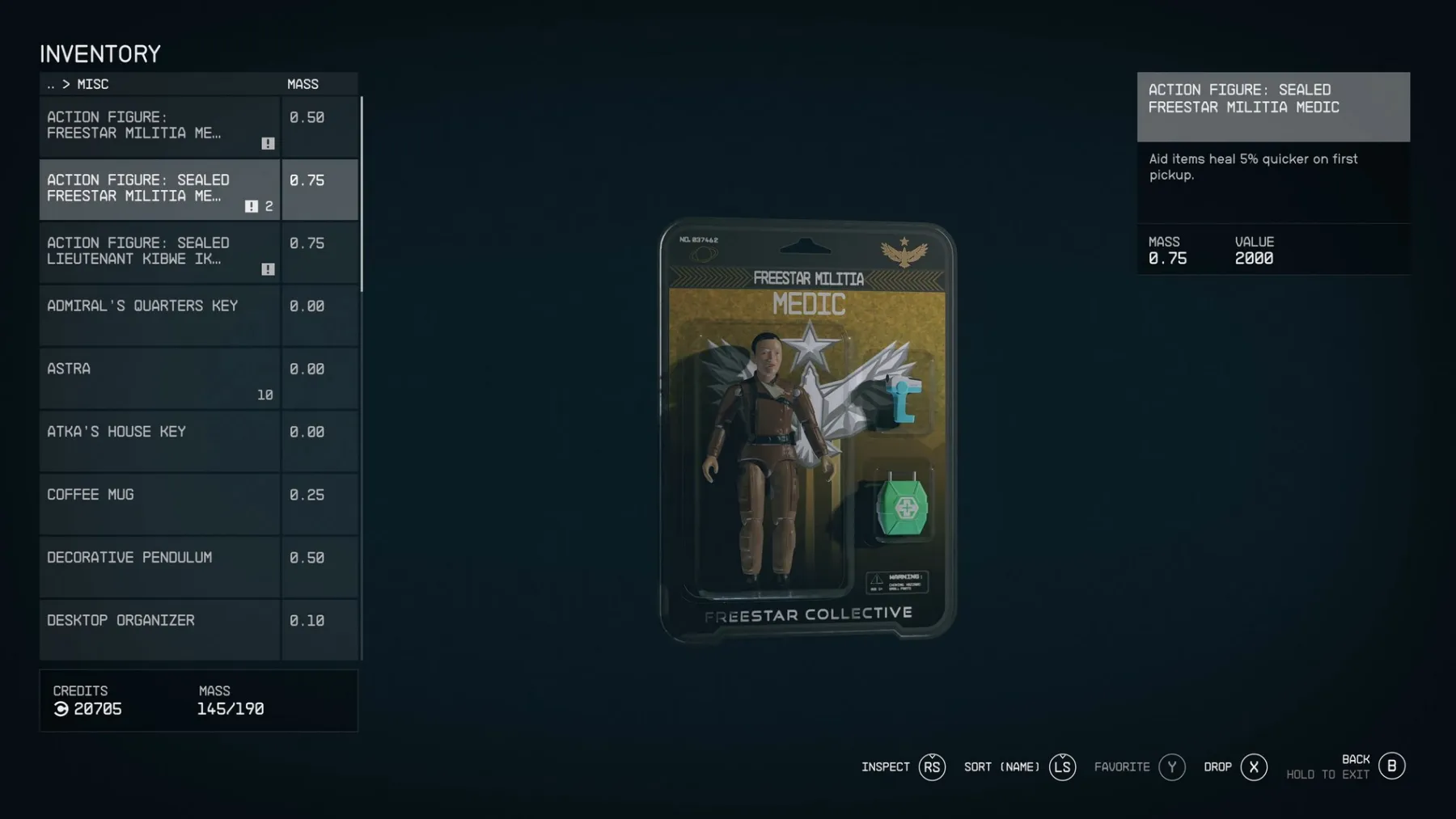 Starfield figurine Starfield figurine