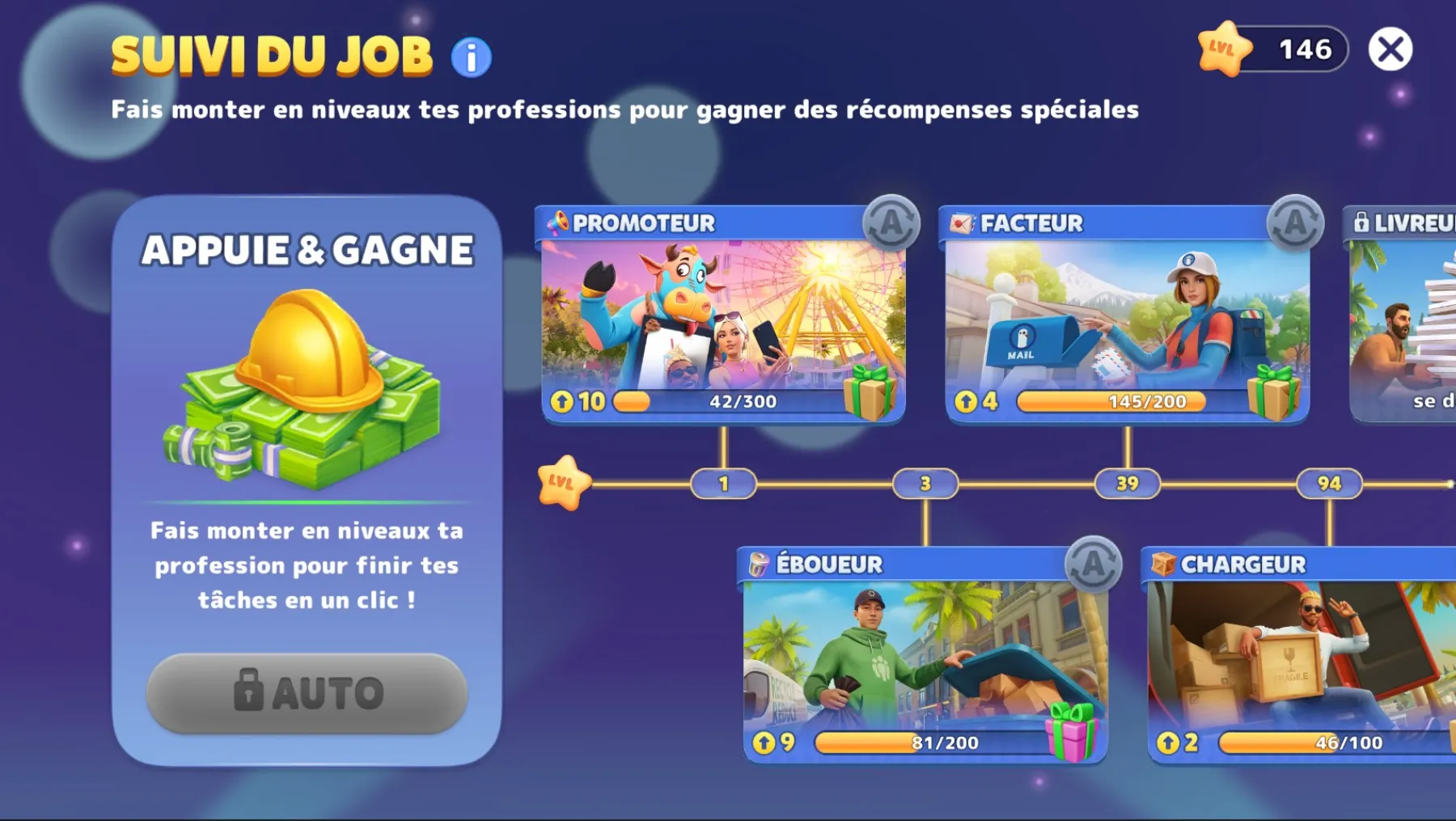 Sunday City Métiers