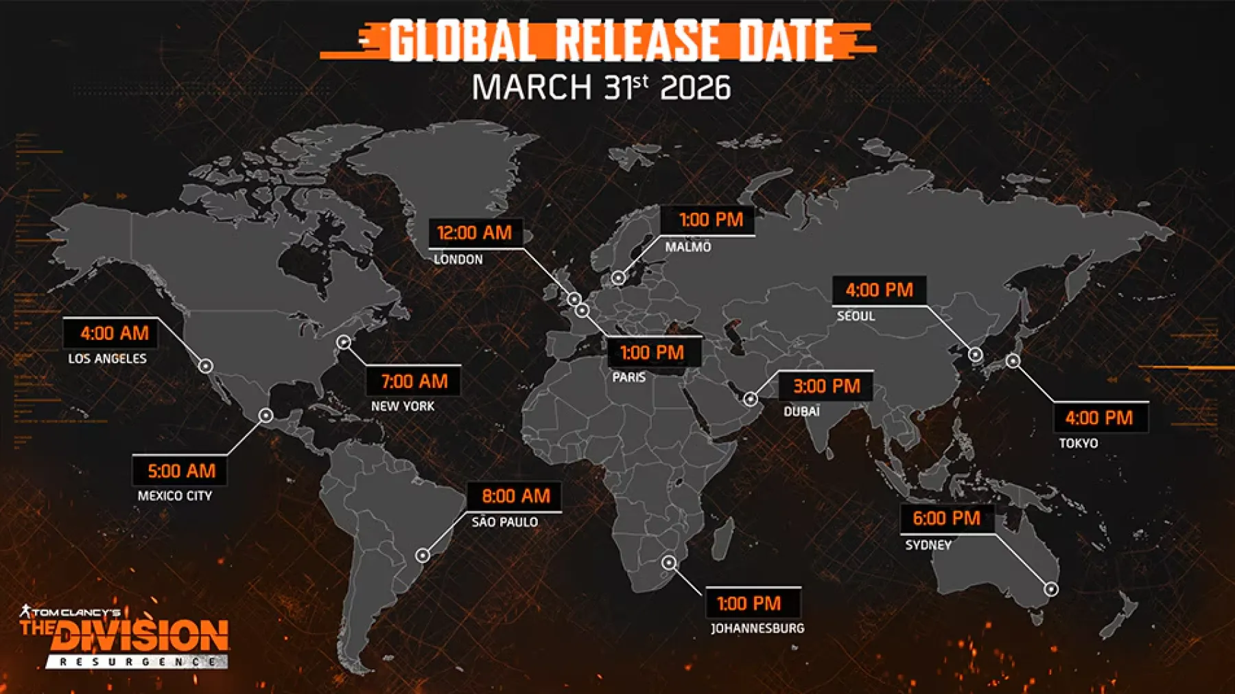 The Division RESURGENCE lancement mondial