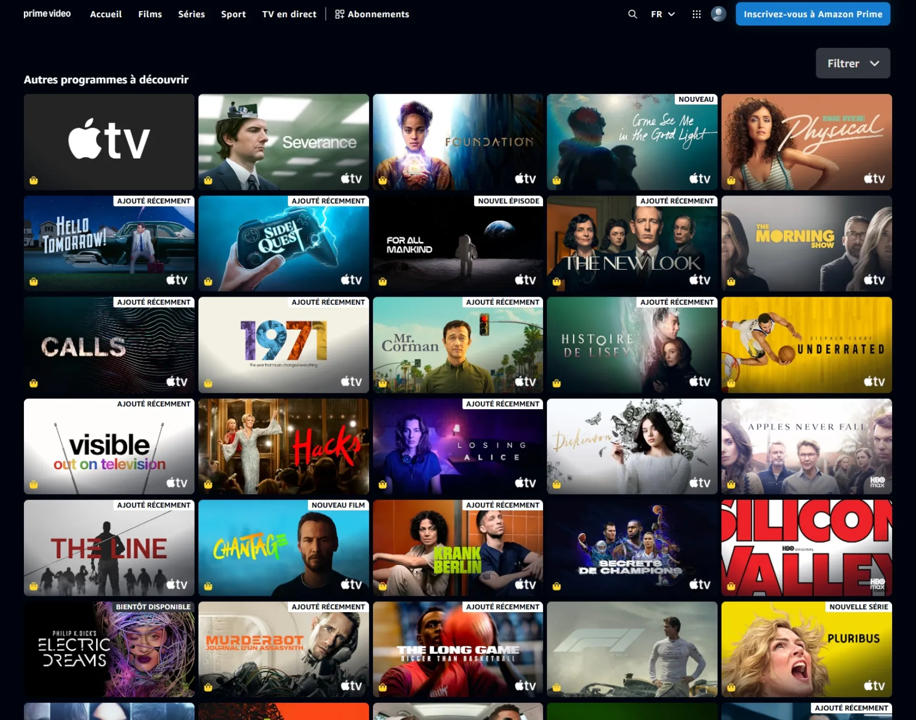 Apple TV dans Amazon