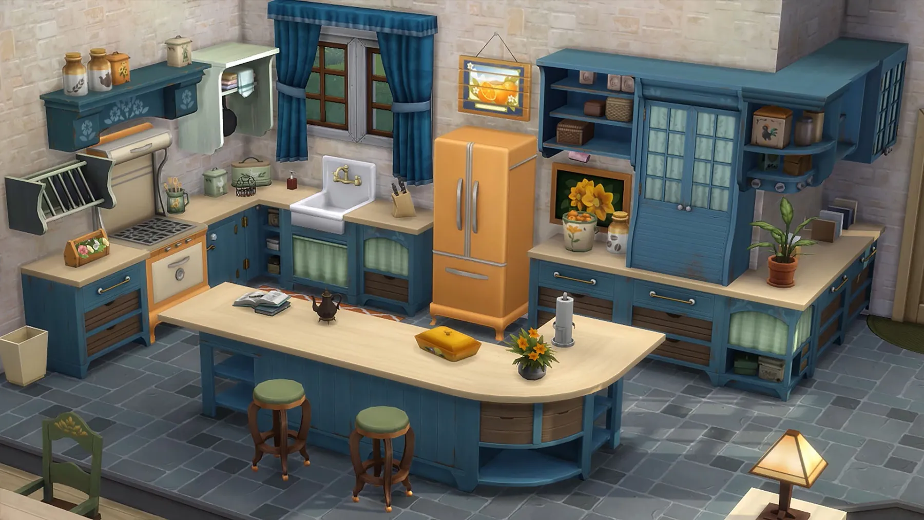 kit cuisine rustique sims 4