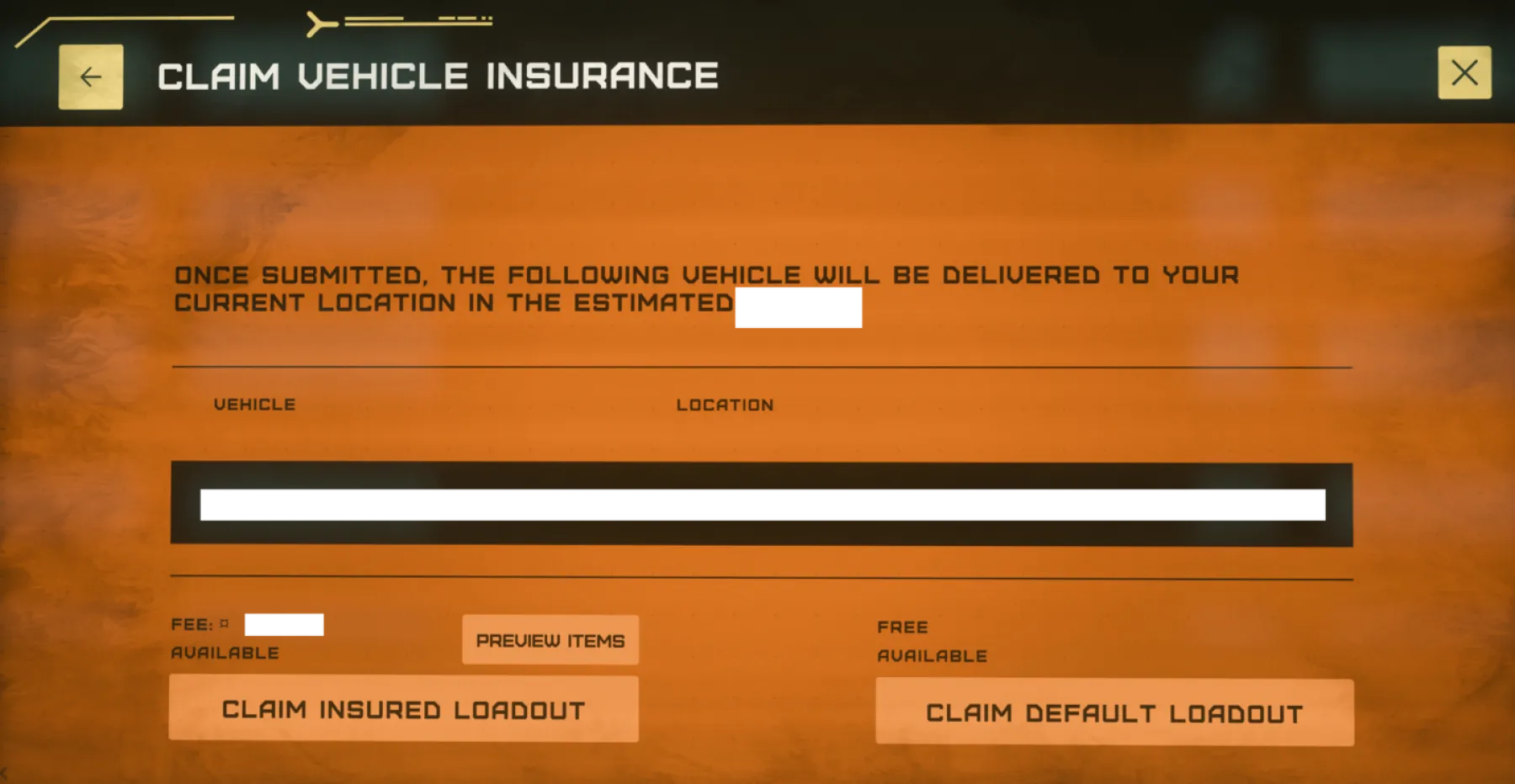 Mise à jour de loadout