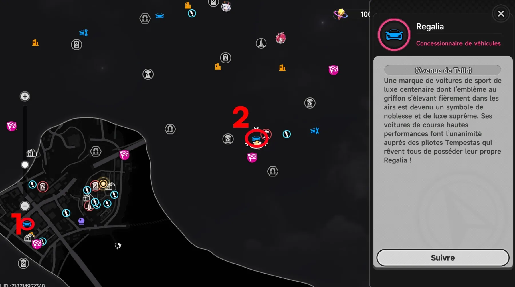  concessionnaire Regalia