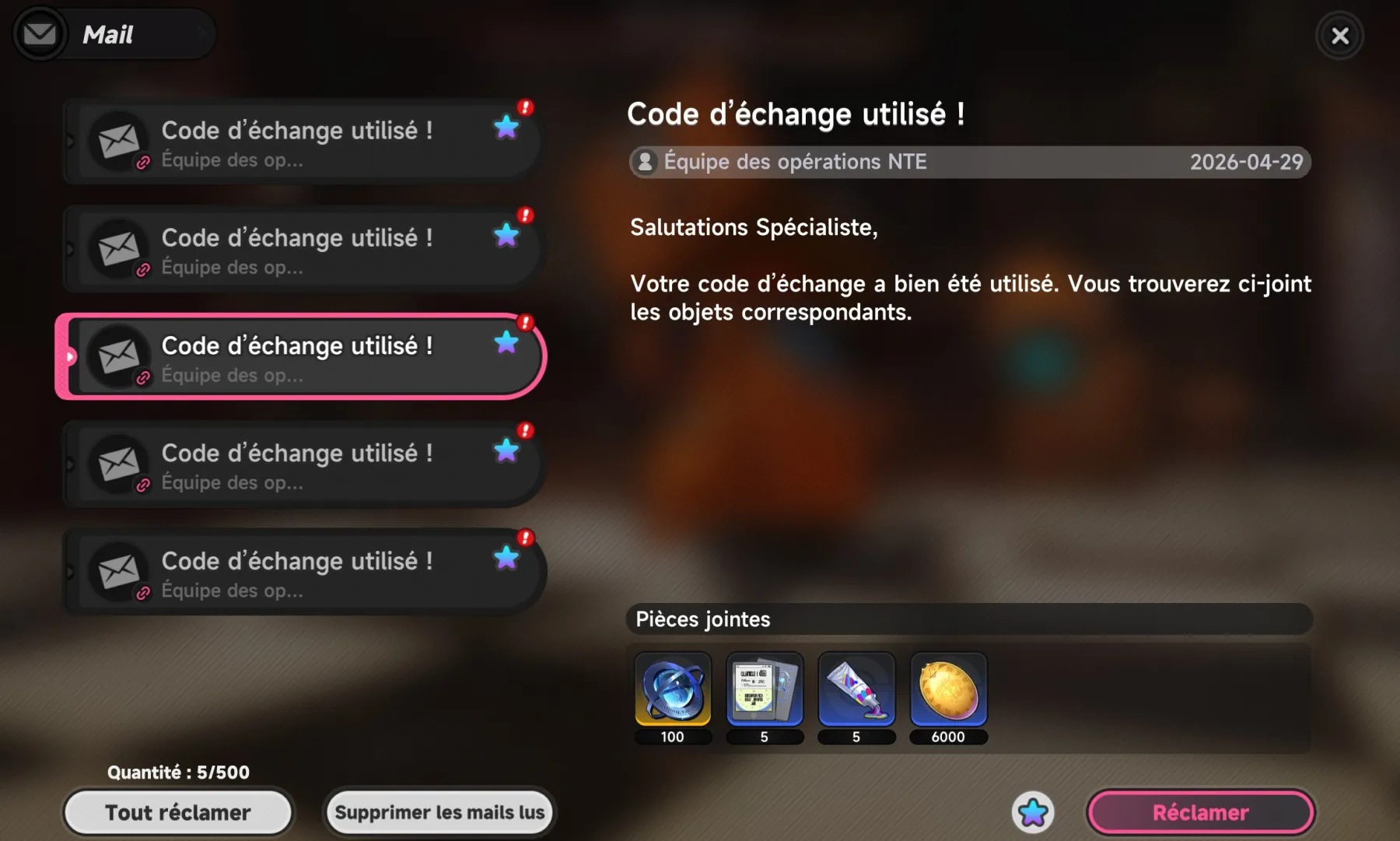 Image de NTE code d'échange Image de NTE code d'échange