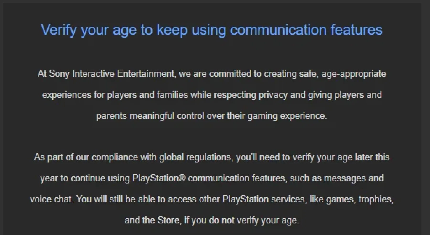 PlayStation mail interne
