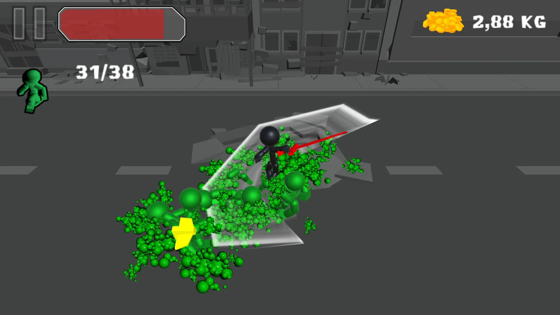 Stickman Killing Zombie