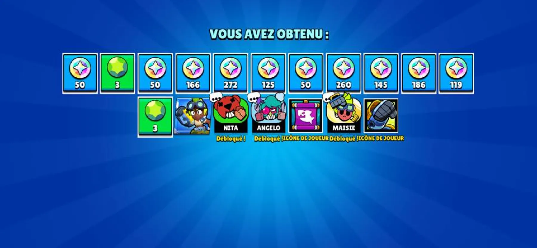 tirage de la boite oméga