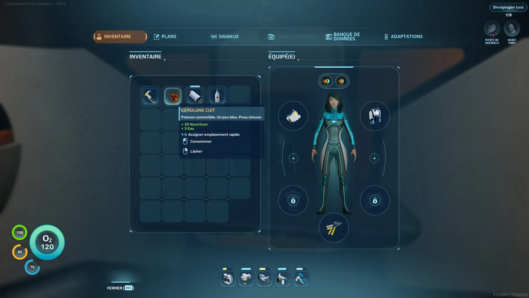 Subnautica 2 poisson grillé