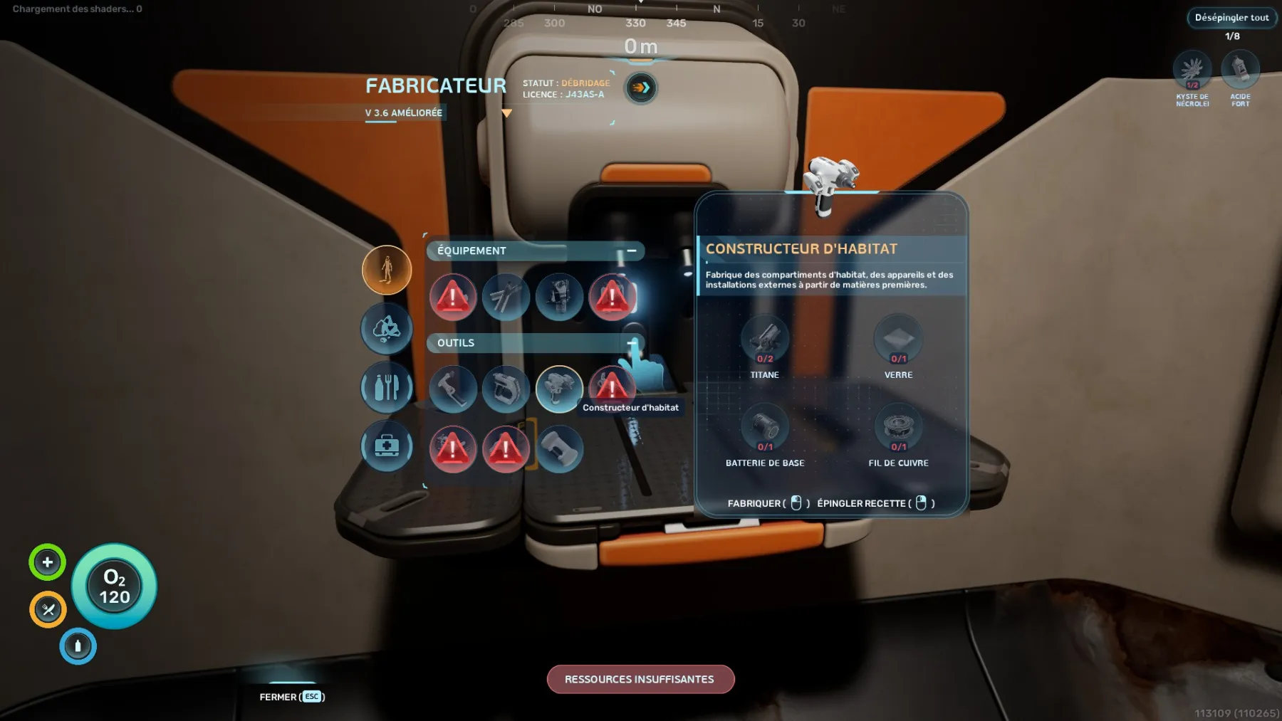 Constructeur d'habitat sur Subnautica 2