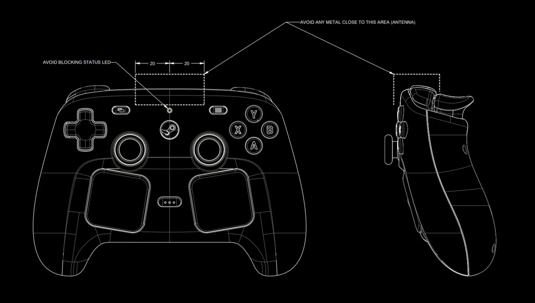 image des plans steam controller