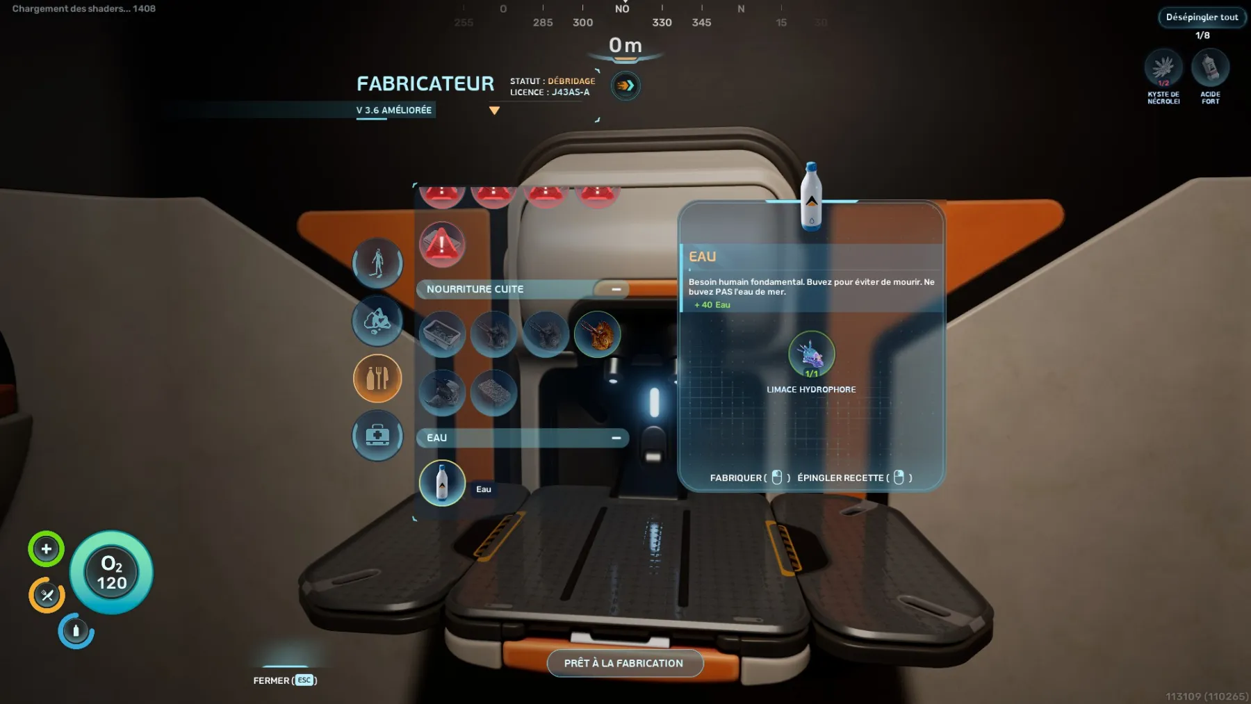 Bouteille d'eau dans Subnautica 2