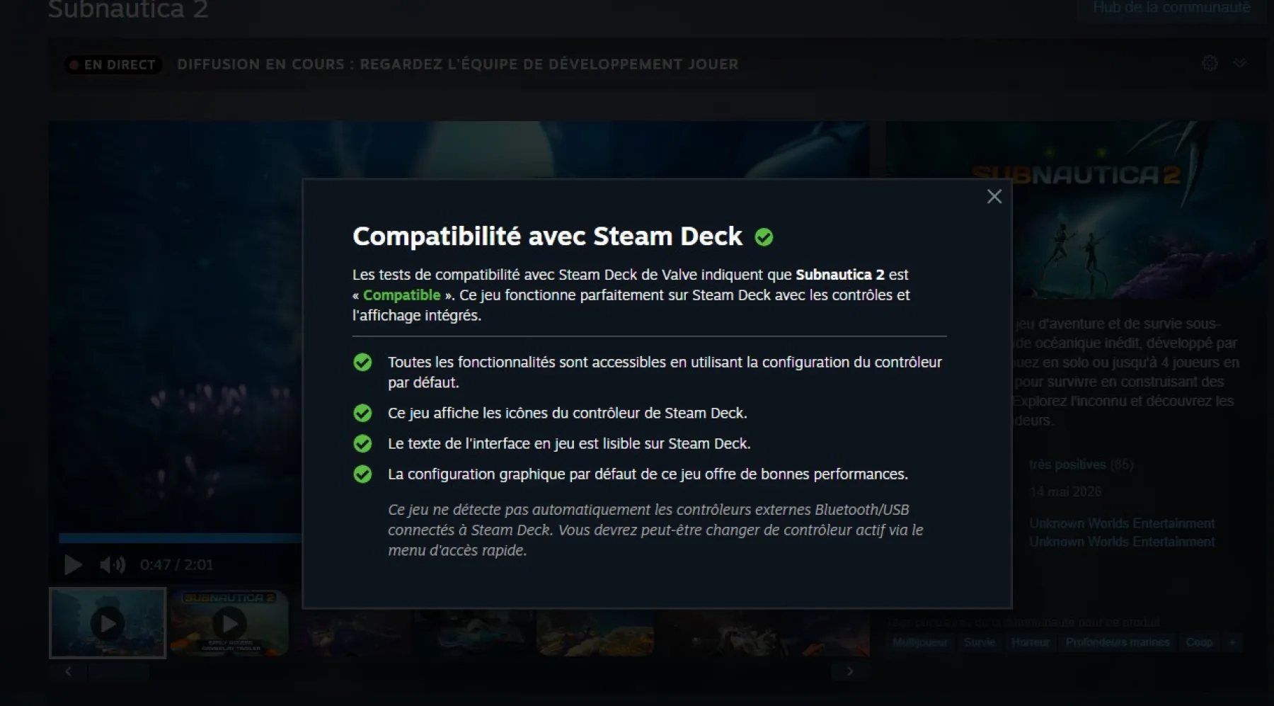 Subnautica 2 Steam Deck