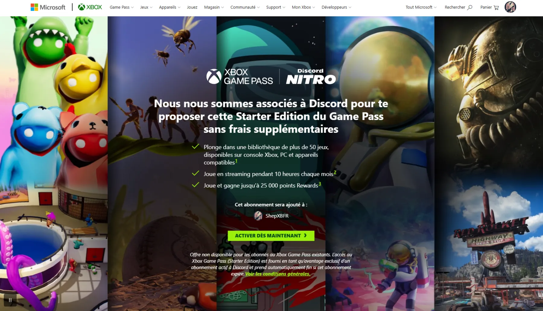 Xbox Game Pass x Discord Nitro