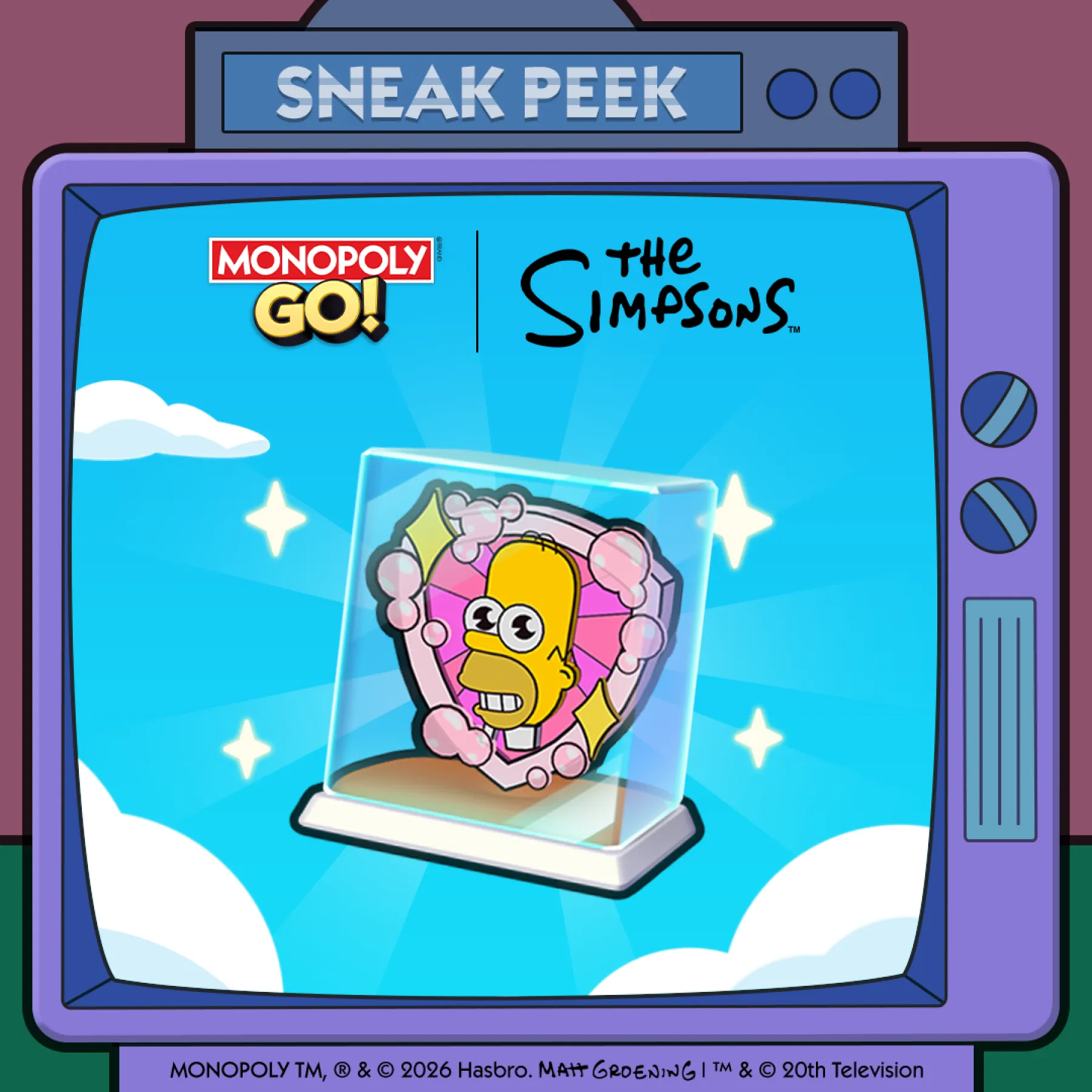 Image de bouclier The Simpsons x Monopoly GO Image de bouclier The Simpsons x Monopoly GO