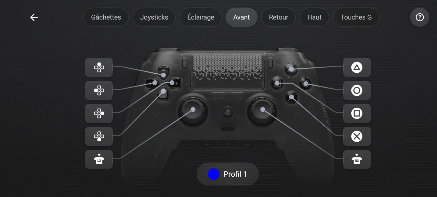 SCUF Omega - Configuration Boutons SCUF Omega - Configuration Boutons