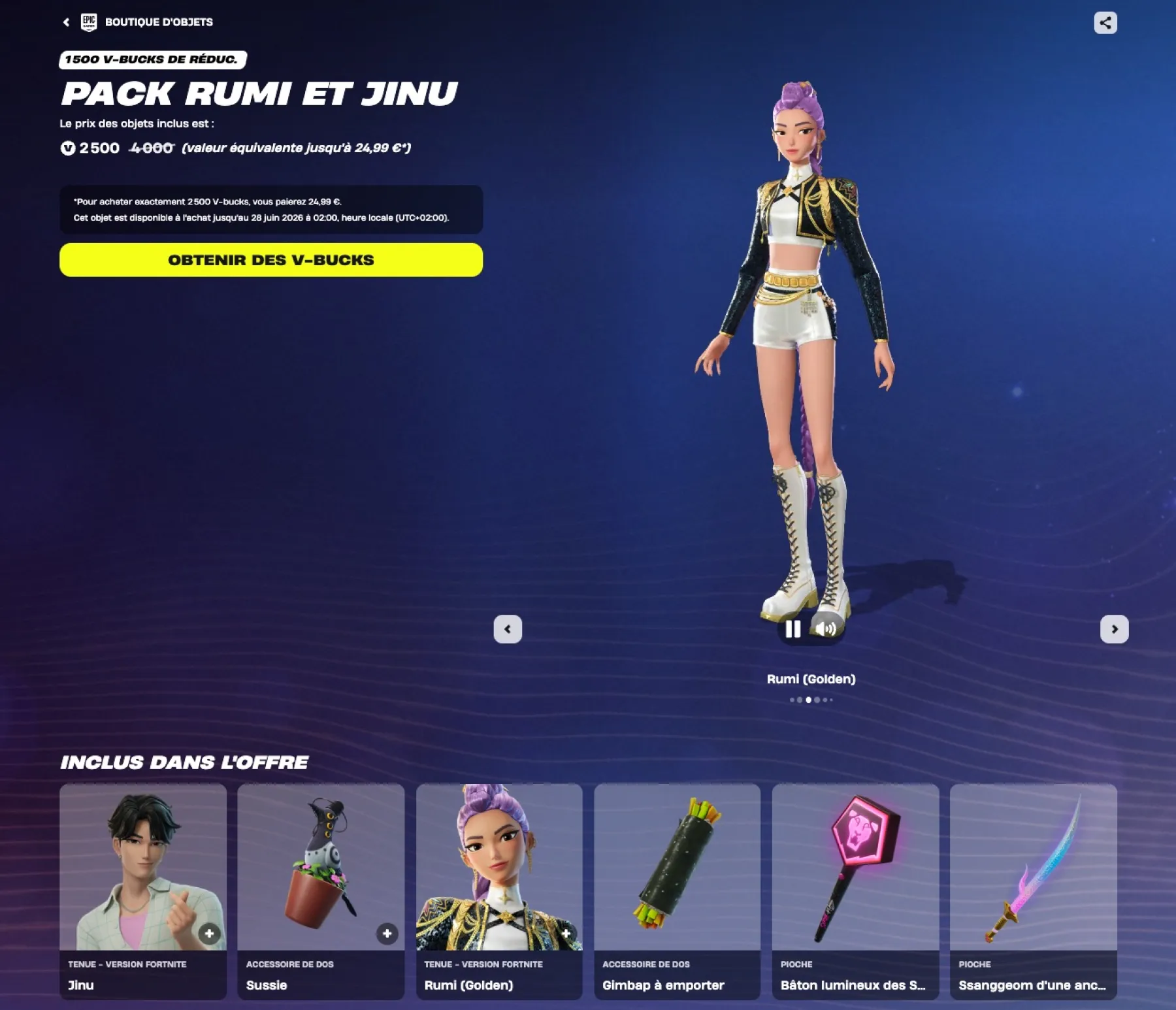 image du jeu Fortnite - K-Pop Demon Hunters