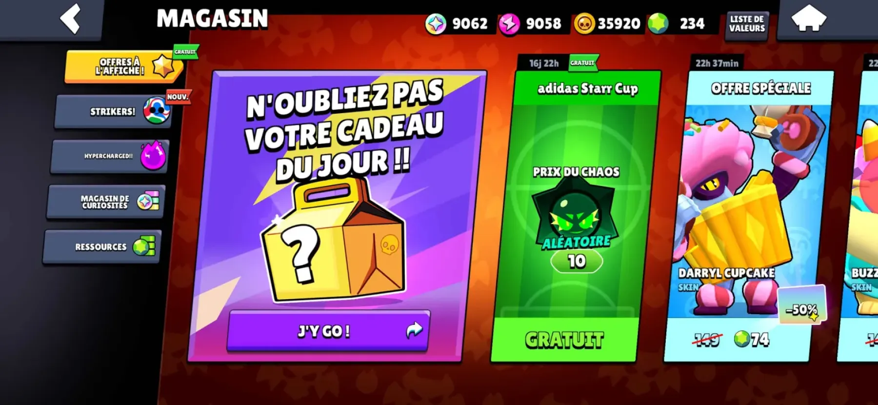 Brawl Stars Prix du chaos