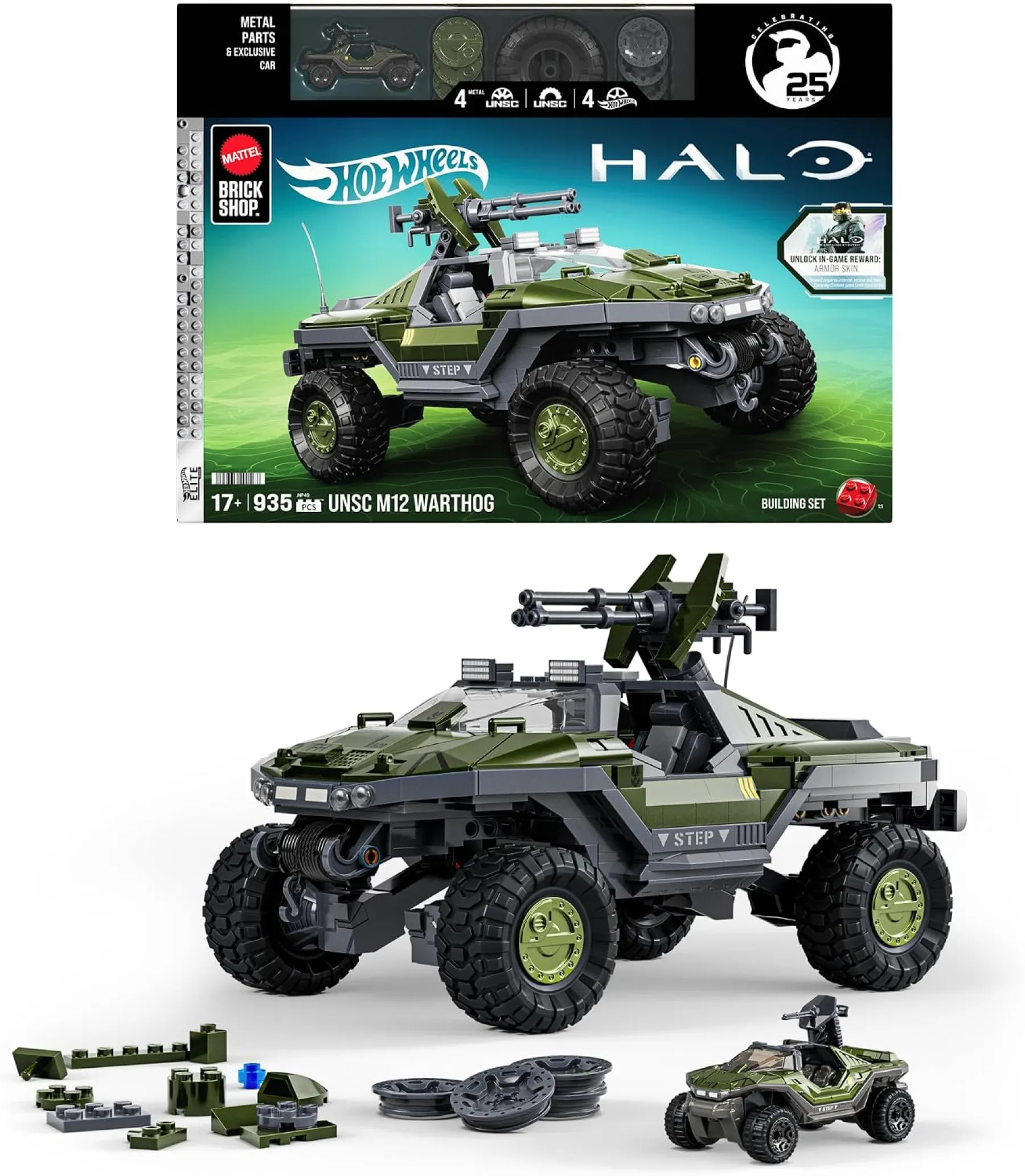 Mattel Brick Shop Hot Wheels Halo