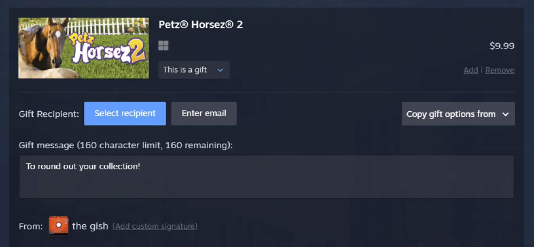 Cadeau par email Cadeau par email