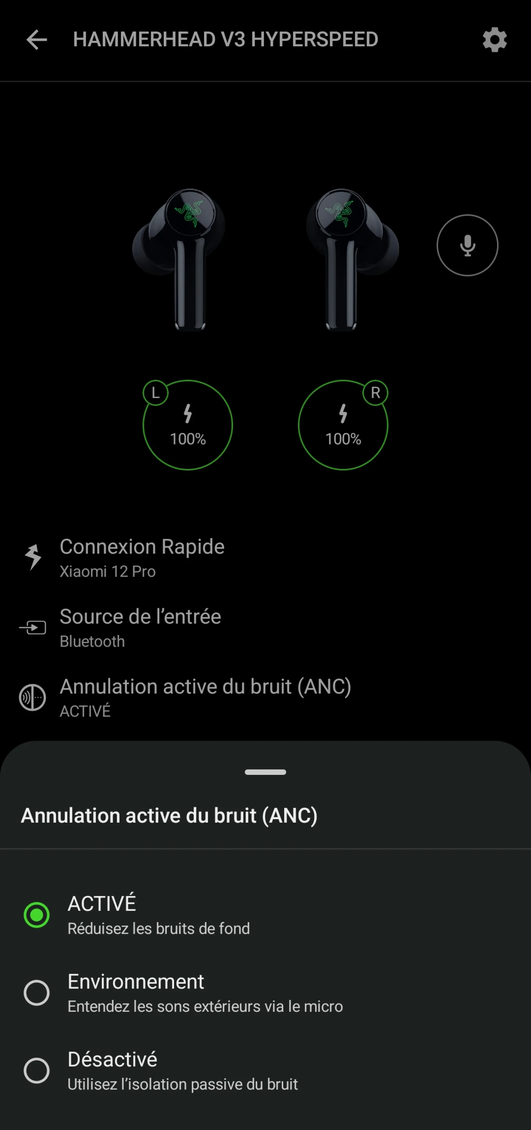 Razer Audio - Réduction du bruit