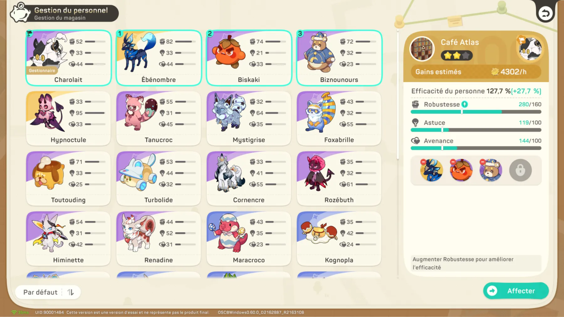 Honkai: Nexus Anima - Personnels des boutiques