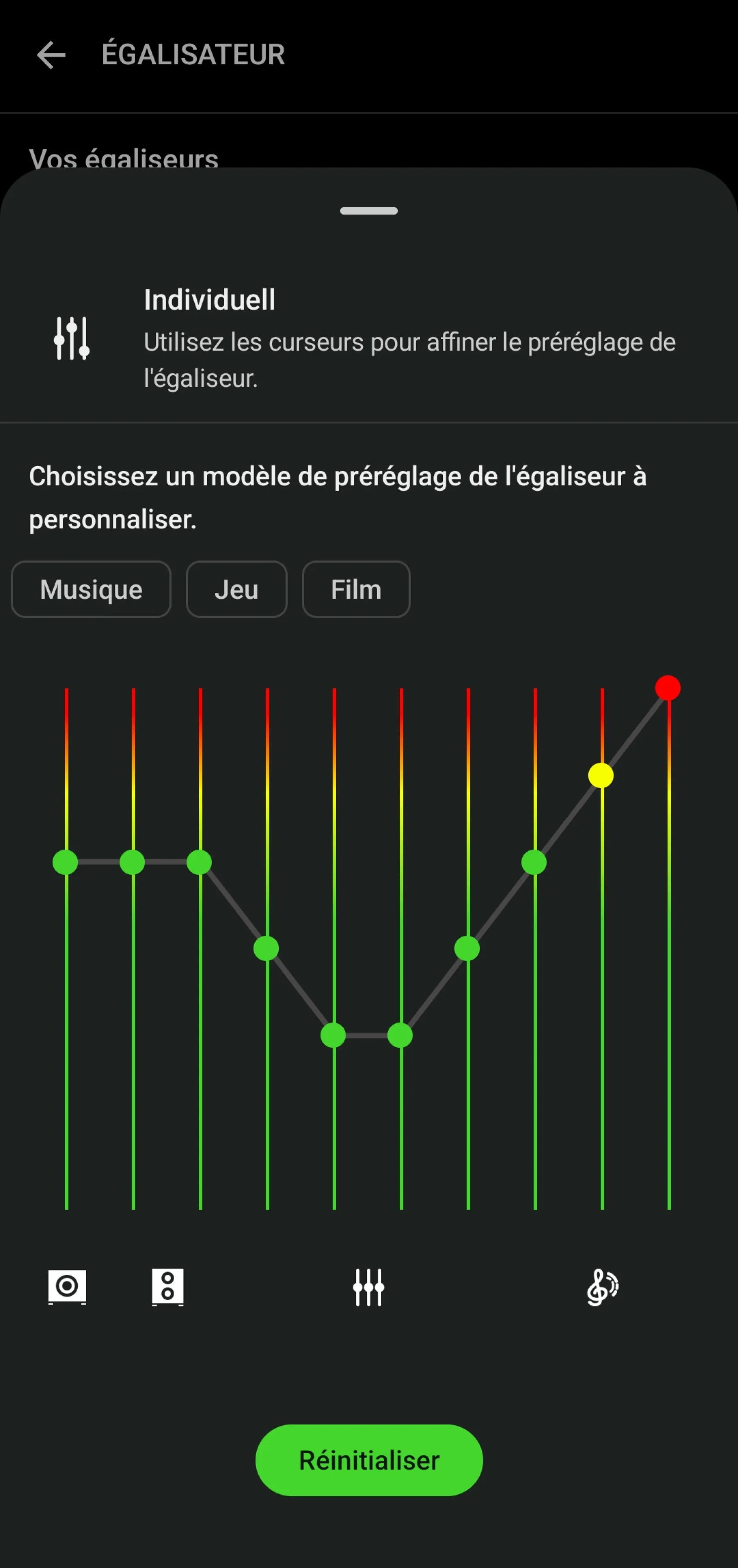 Razer Audio - Égaliseur