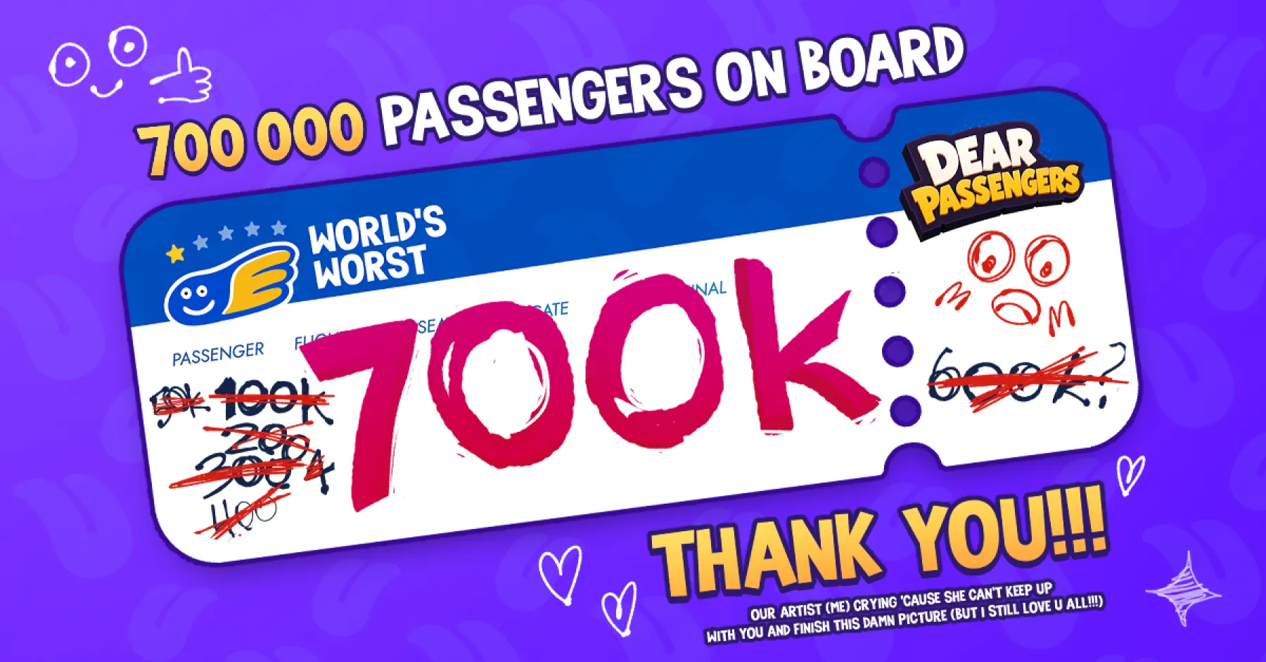 700,000 passengers boarded in just 36 hours!