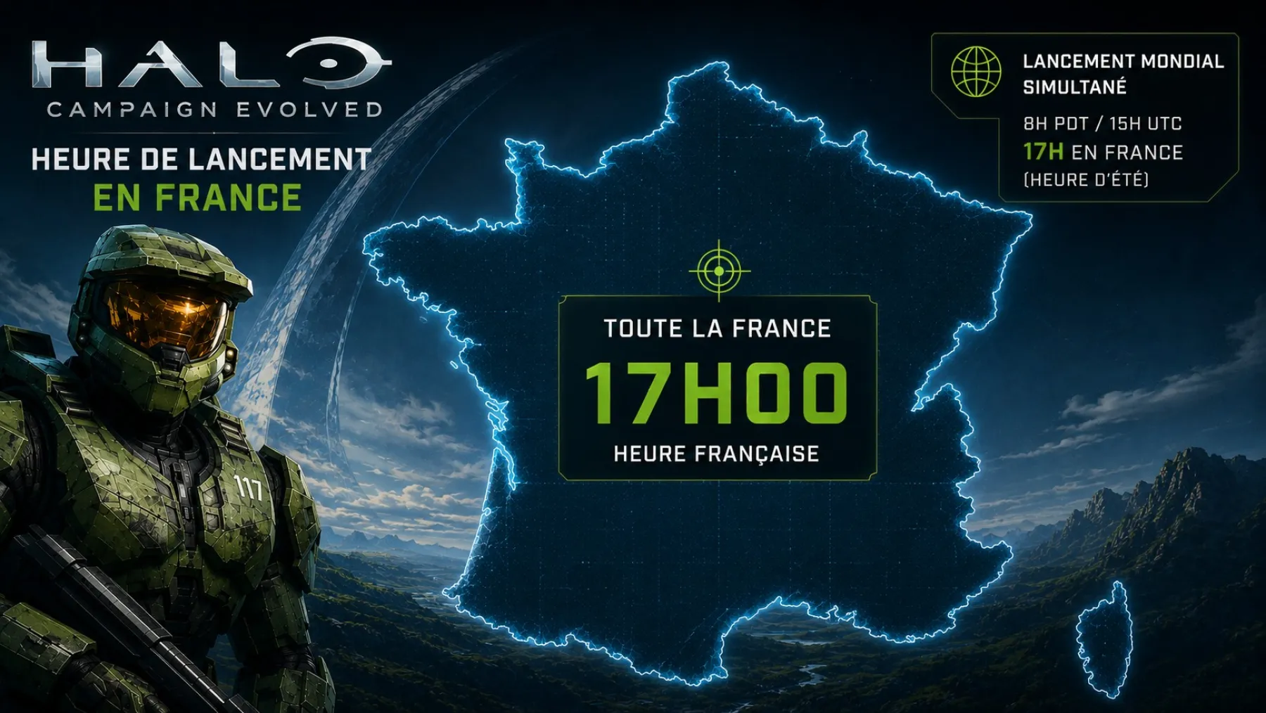 Carte de lancement de Halo Campaign Evolved Carte de lancement de Halo Campaign Evolved