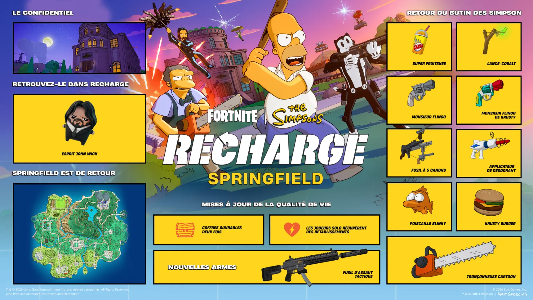 Fortnite Reload x Les Simpson - Epic Games Fortnite Reload x Les Simpson - Epic Games