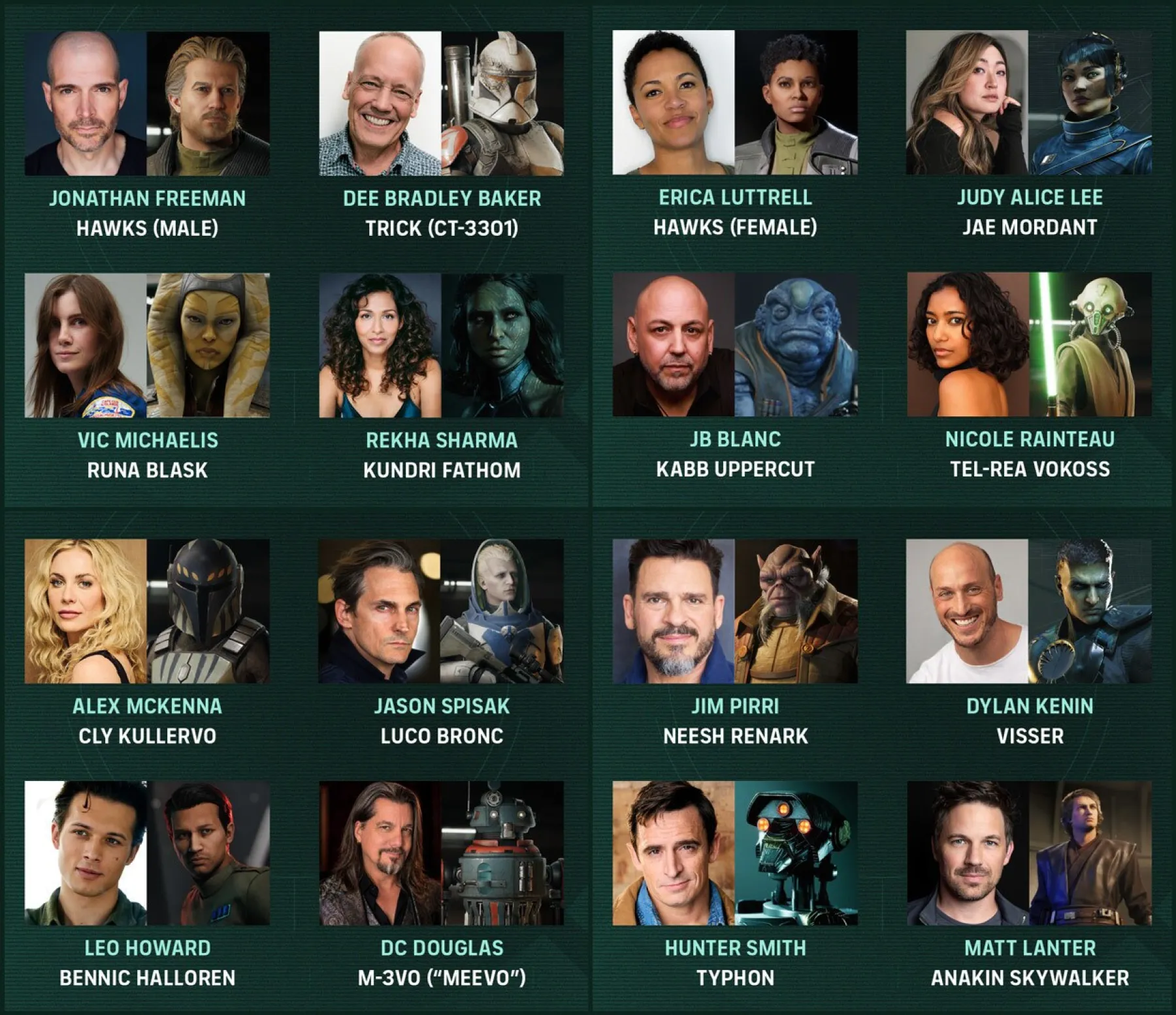 Casting de Star Wars Zero Company Casting de Star Wars Zero Company
