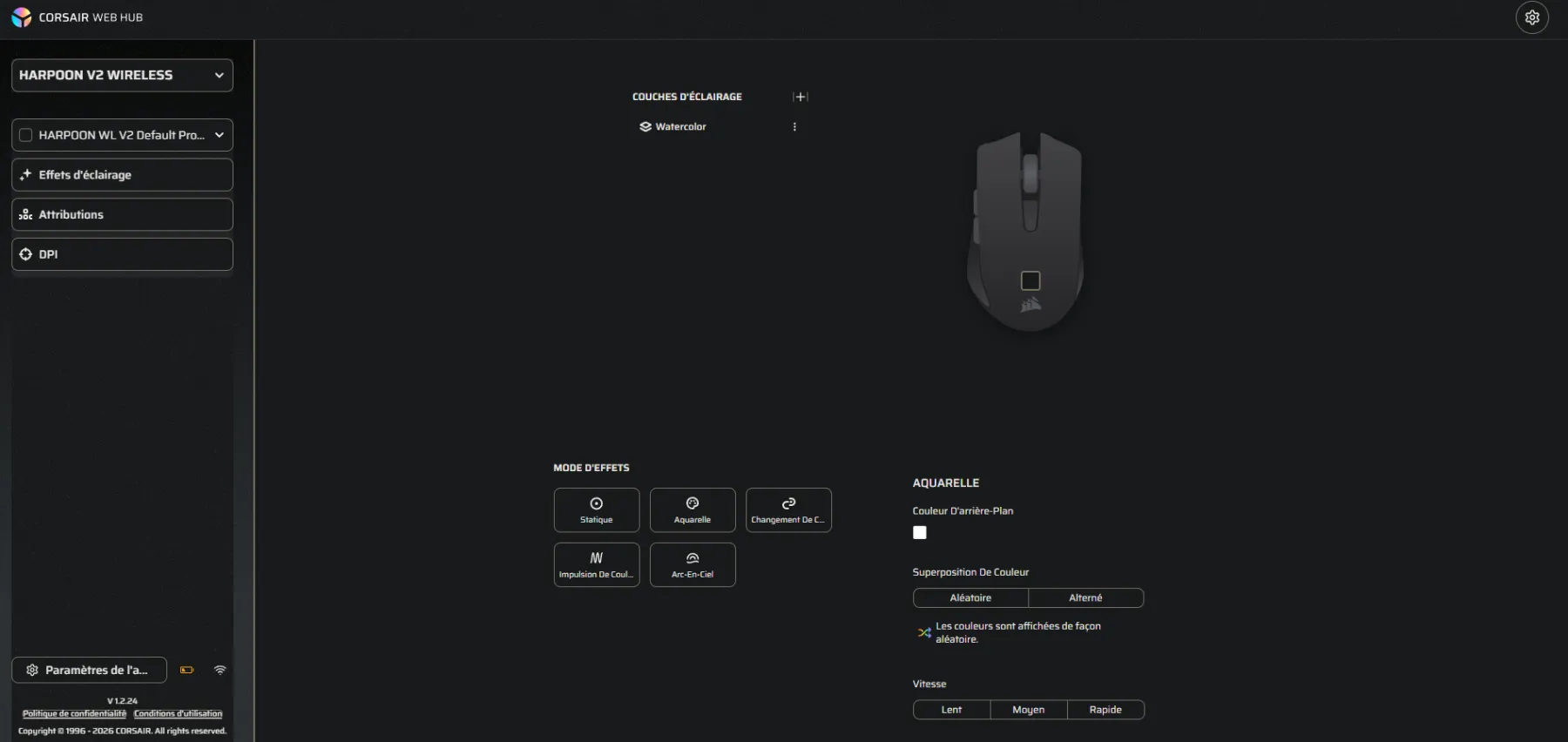 Image de la souris Corsair Harpoon V2 Wireless Image de la souris Corsair Harpoon V2 Wireless