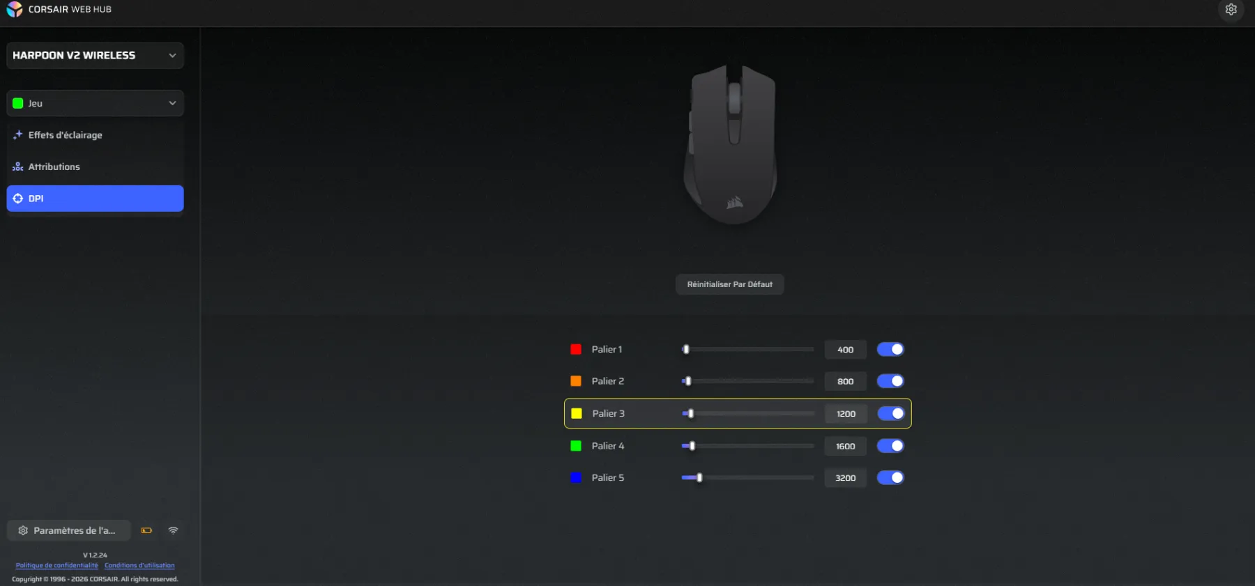 Image de la souris Corsair Harpoon V2 Wireless Image de la souris Corsair Harpoon V2 Wireless