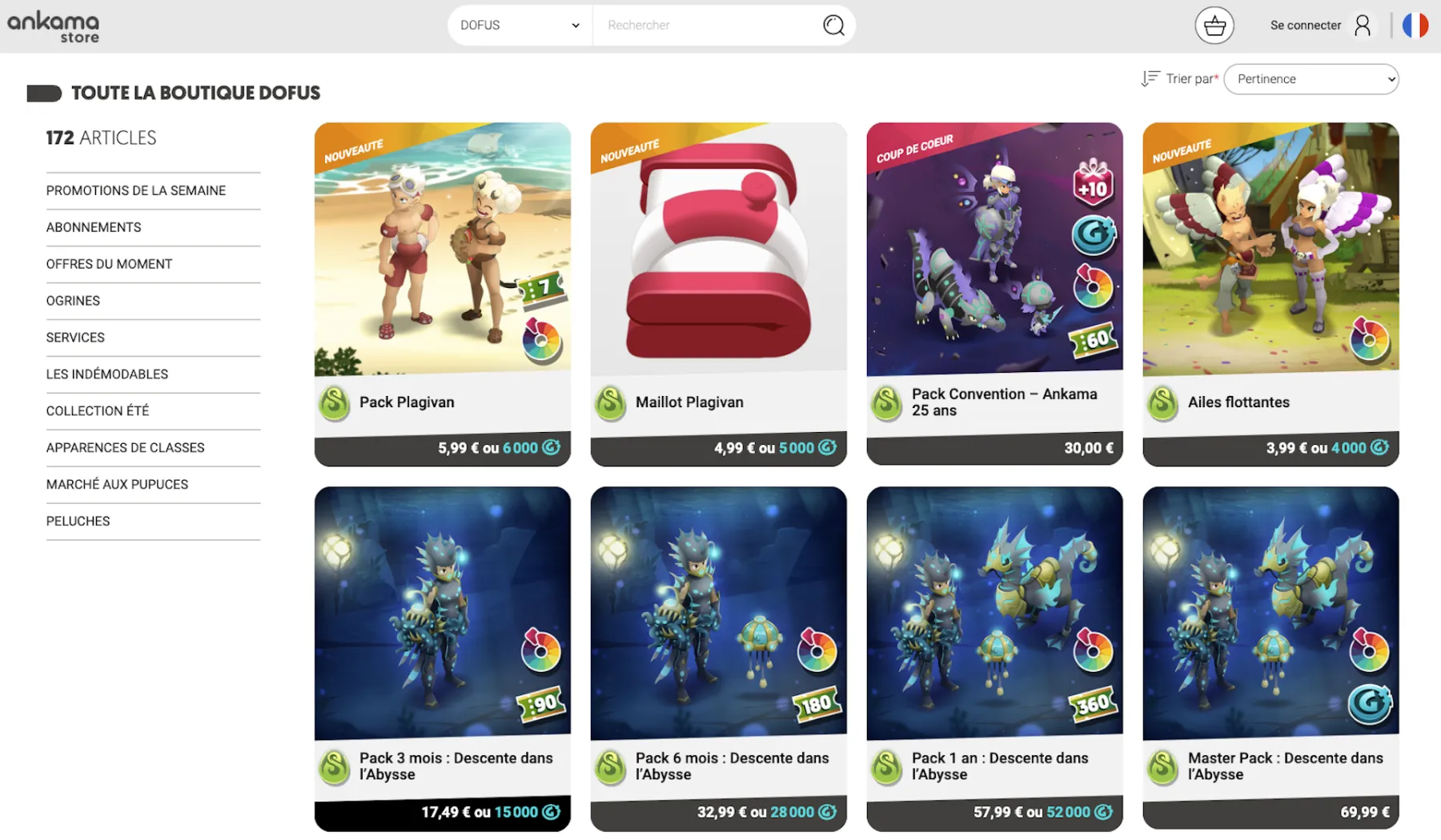 DOFUS - Boutique Officielle