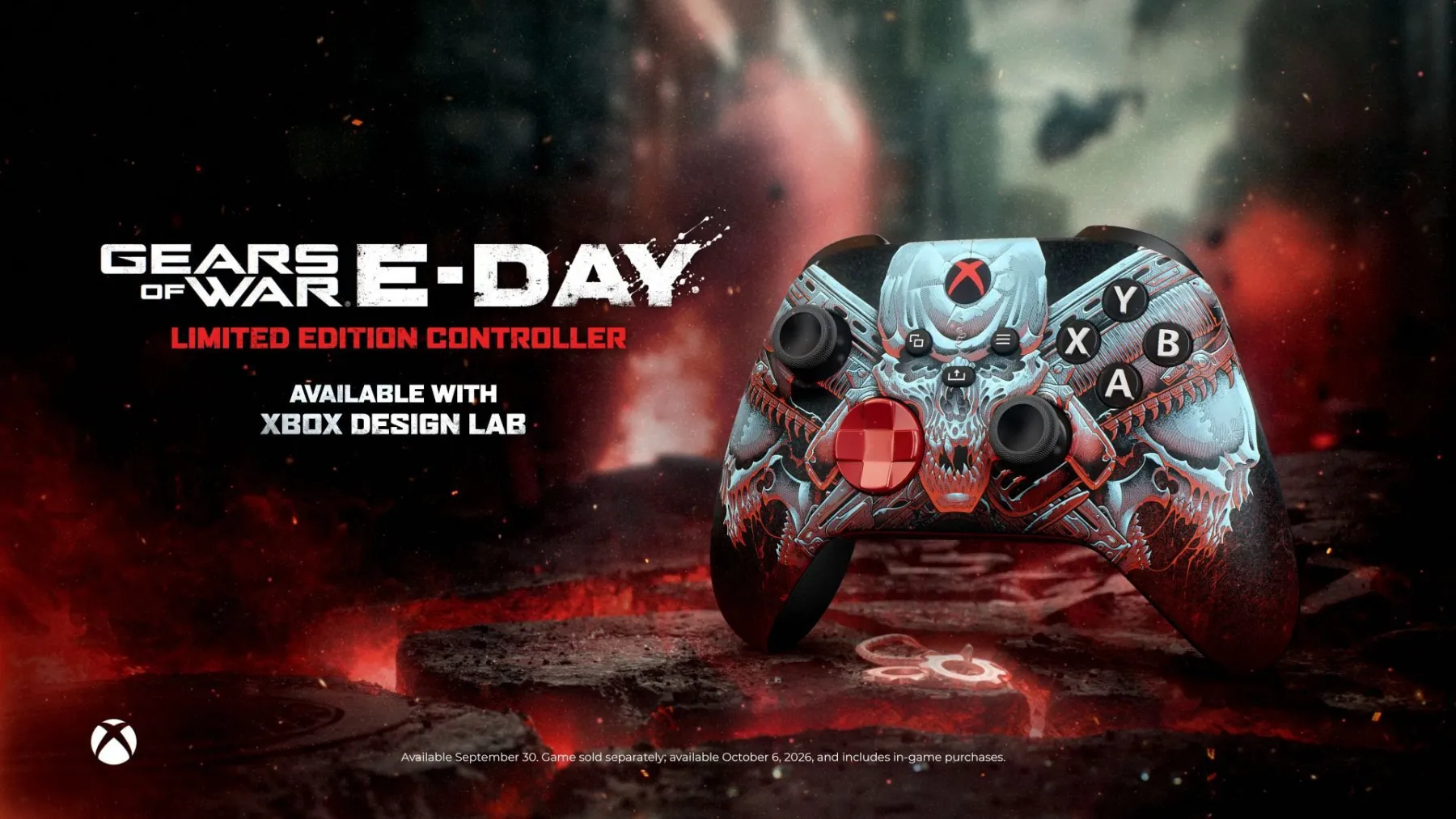 Manette officielle Xbox Lab Gears of War E-Day Manette officielle Xbox Lab Gears of War E-Day