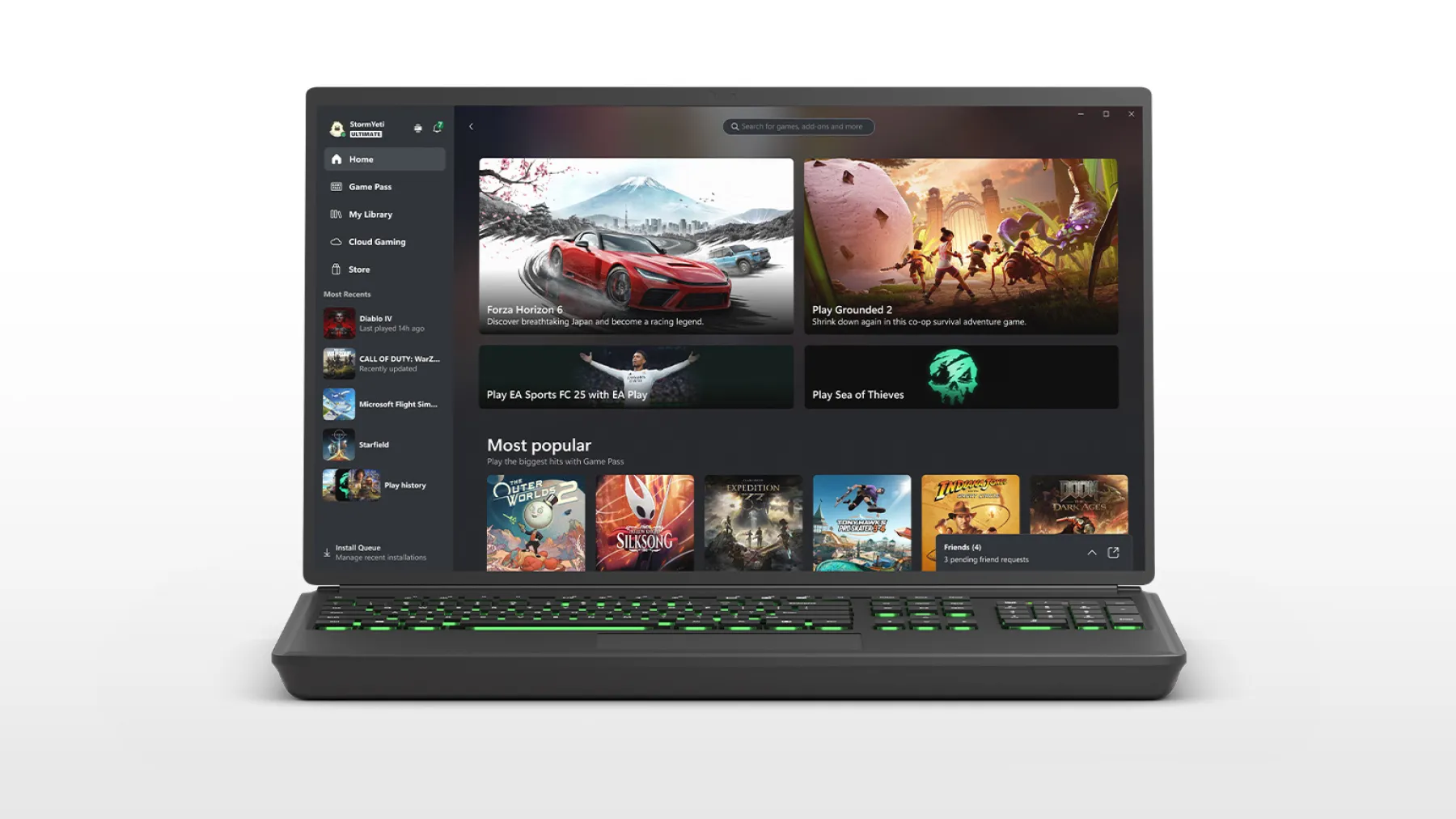 Application XBOX sur PC